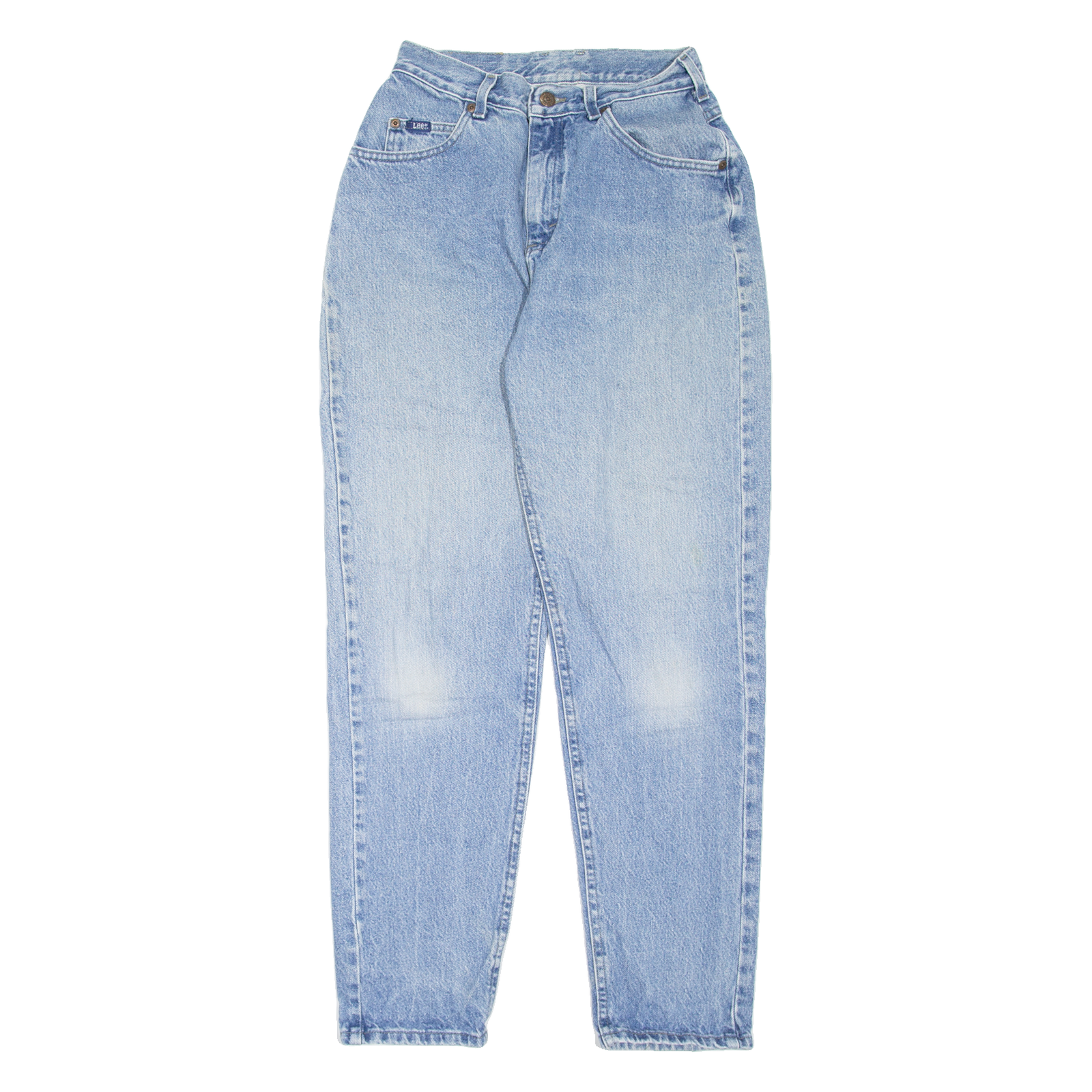 LEE Womens Jeans Blue Regular Mom Stone Wash W24 L30 Refurbished - N/A refurbished available on Cerqular