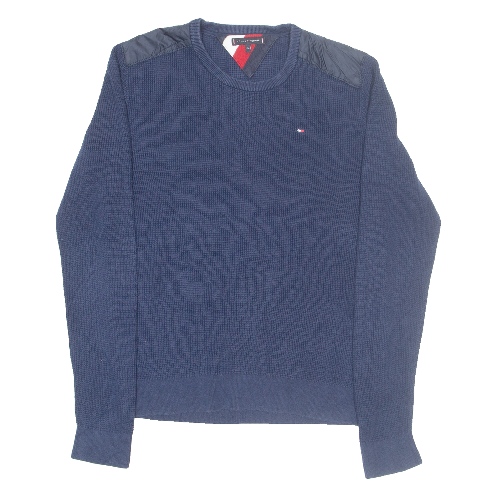 TOMMY HILFIGER Mens Jumper Blue Tight Knit M Refurbished - N/A refurbished available on Cerqular