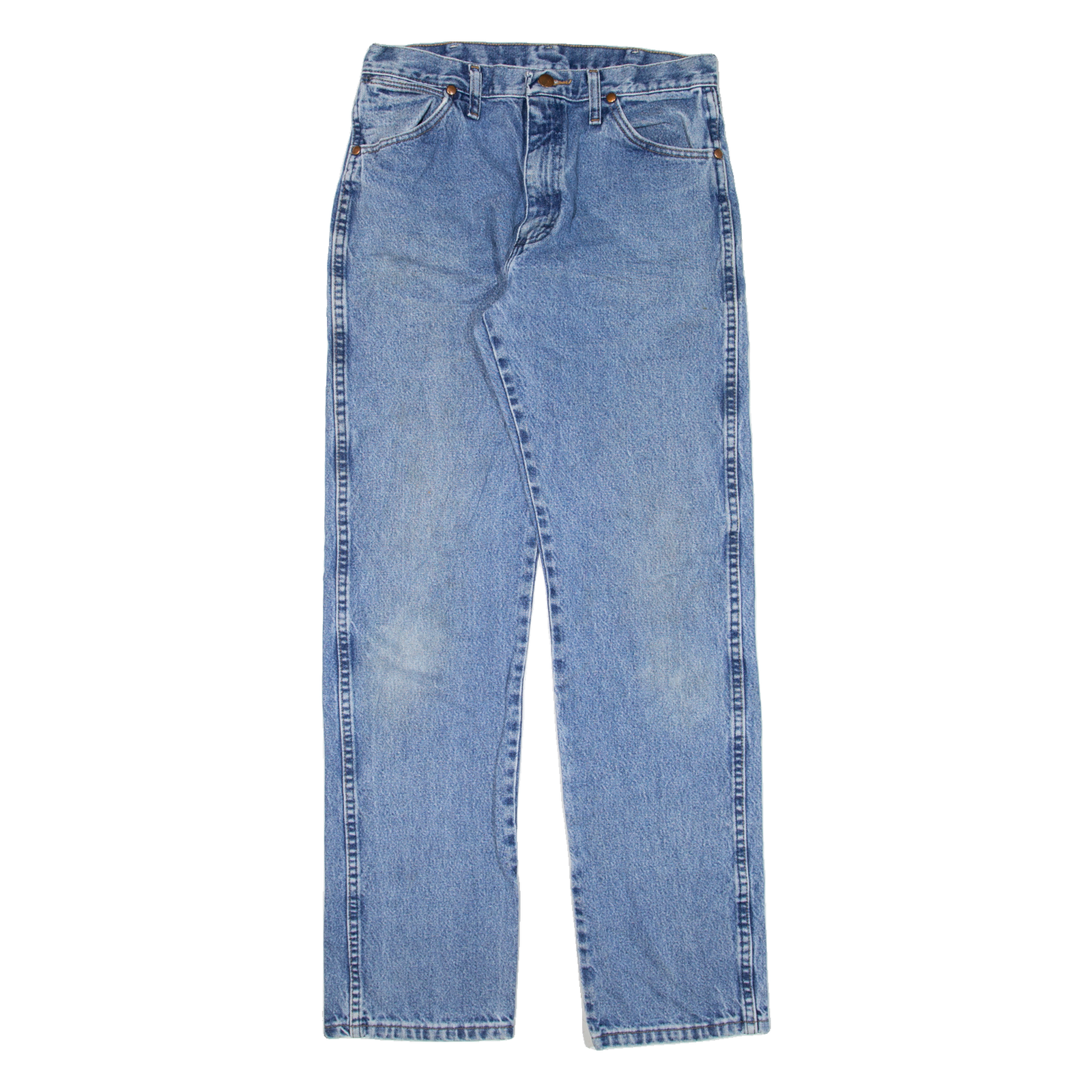 WRANGLER Mens Jeans Blue Regular Straight W31 L34 Refurbished - N/A refurbished available on Cerqular