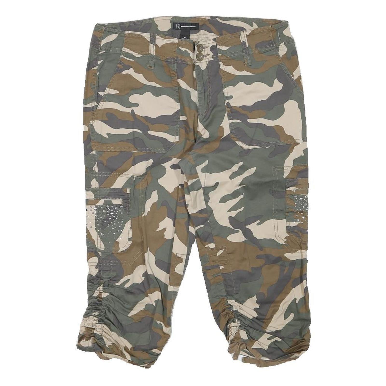 Buy INC Womens Camouflage Cargo Shorts L W33 Ruched Hem Pocket Detail Refurbished - $18.19 INC Womens Camouflage Cargo Shorts L W33 Ruched Hem Pocket Detail Refurbished - N/A refurbished available on Cerqular