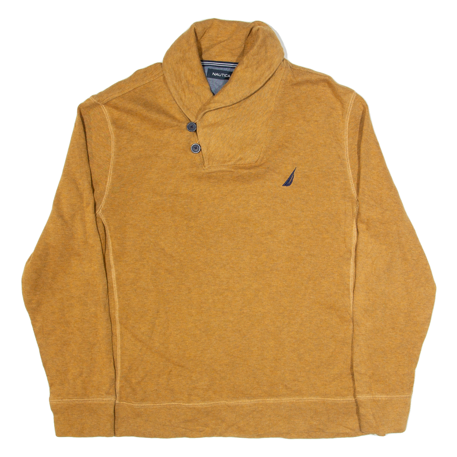 NAUTICA Mens Jumper Beige High Neck Tight Knit L Refurbished - N/A refurbished available on Cerqular