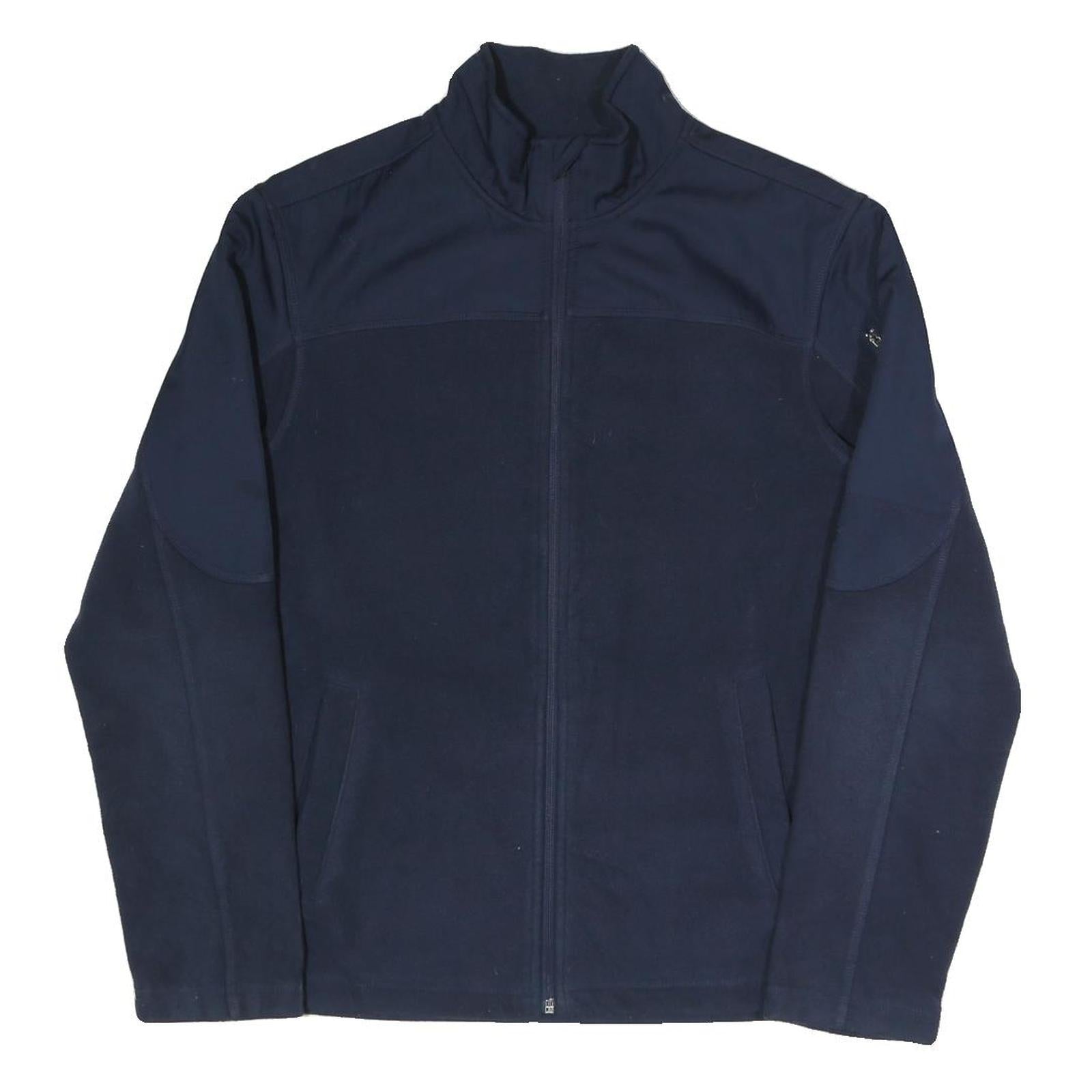 STARTER Mens Navy Blue Jacket S Polyester Blend Plain Zip S Athletic Casual Refurbished - N/A refurbished available on Cerqular