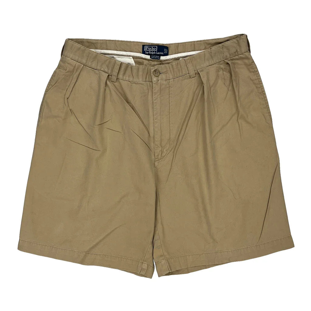 Polo By Ralph Lauren Chino Shorts - 35W 9L Beige Cotton Refurbished - Thrifted (note: this is a term often used to describe second- refurbished available on Cerqular