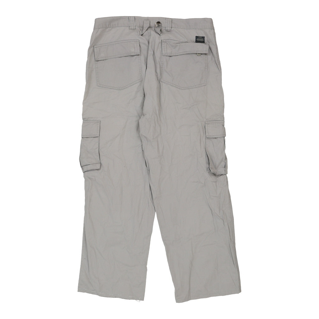 Mod. Chino Cargo Trousers - 38W 28L Grey Cotton Refurbished - Thrifted (note: this is a term often used to describe second- refurbished available on Cerqular