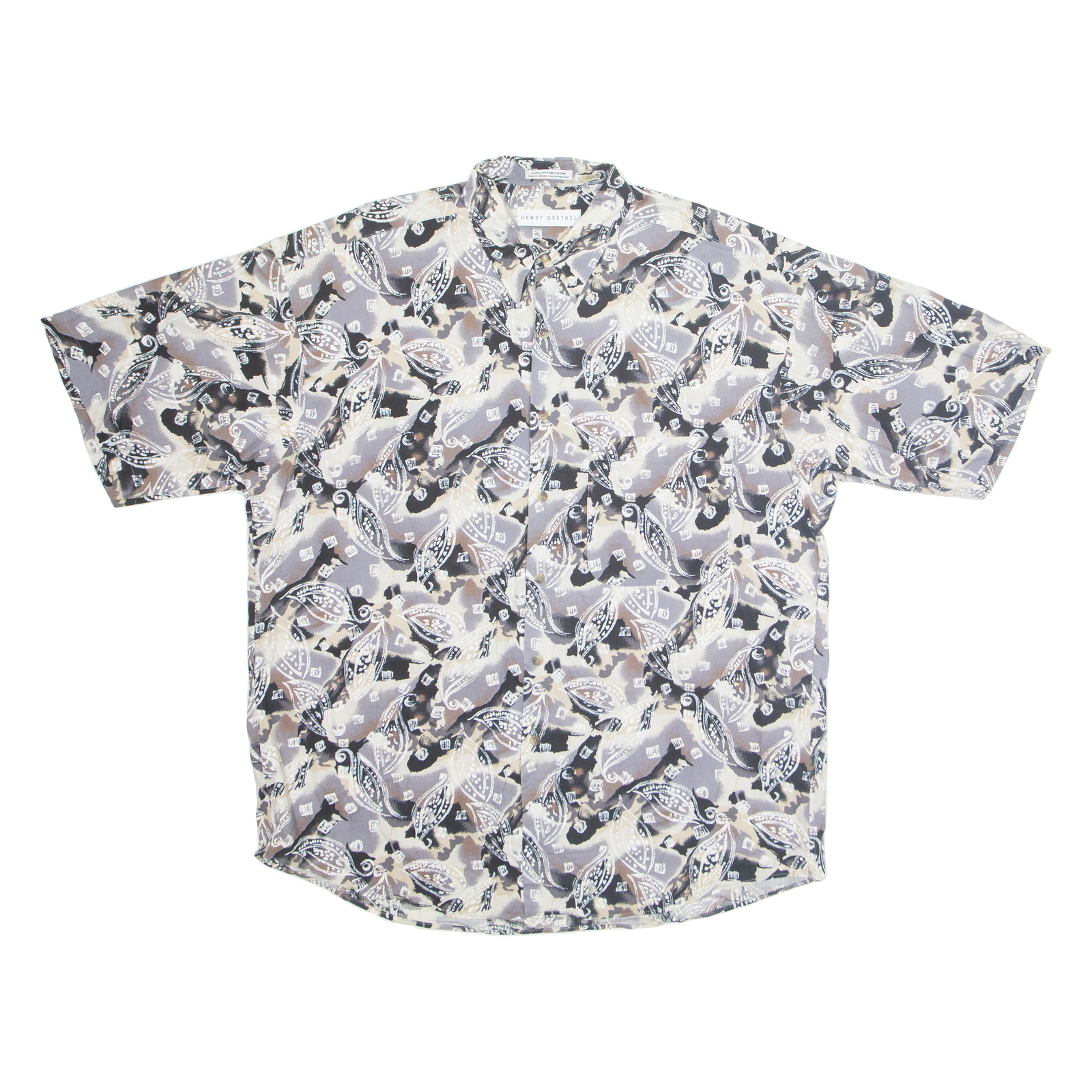 HENRY GRETHEL Womens Shirt Purple Crazy Pattern L Refurbished - N/A refurbished available on Cerqular