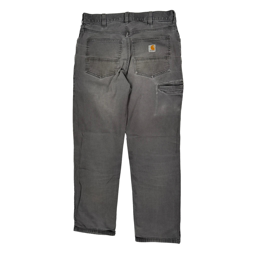 Carhartt Carpenter Trousers - 32W 32L Grey Cotton Refurbished - Thrifted (note: this is a term often used to describe second- refurbished available on Cerqular