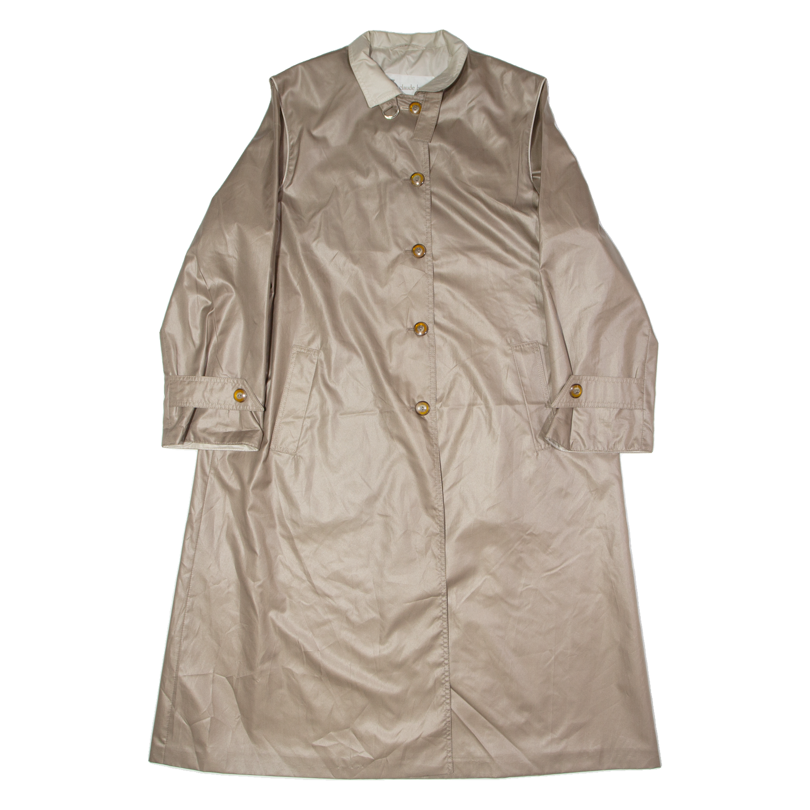 CLAUDE HARVEY Womens Trench Coat Brown L Refurbished - N/A refurbished available on Cerqular