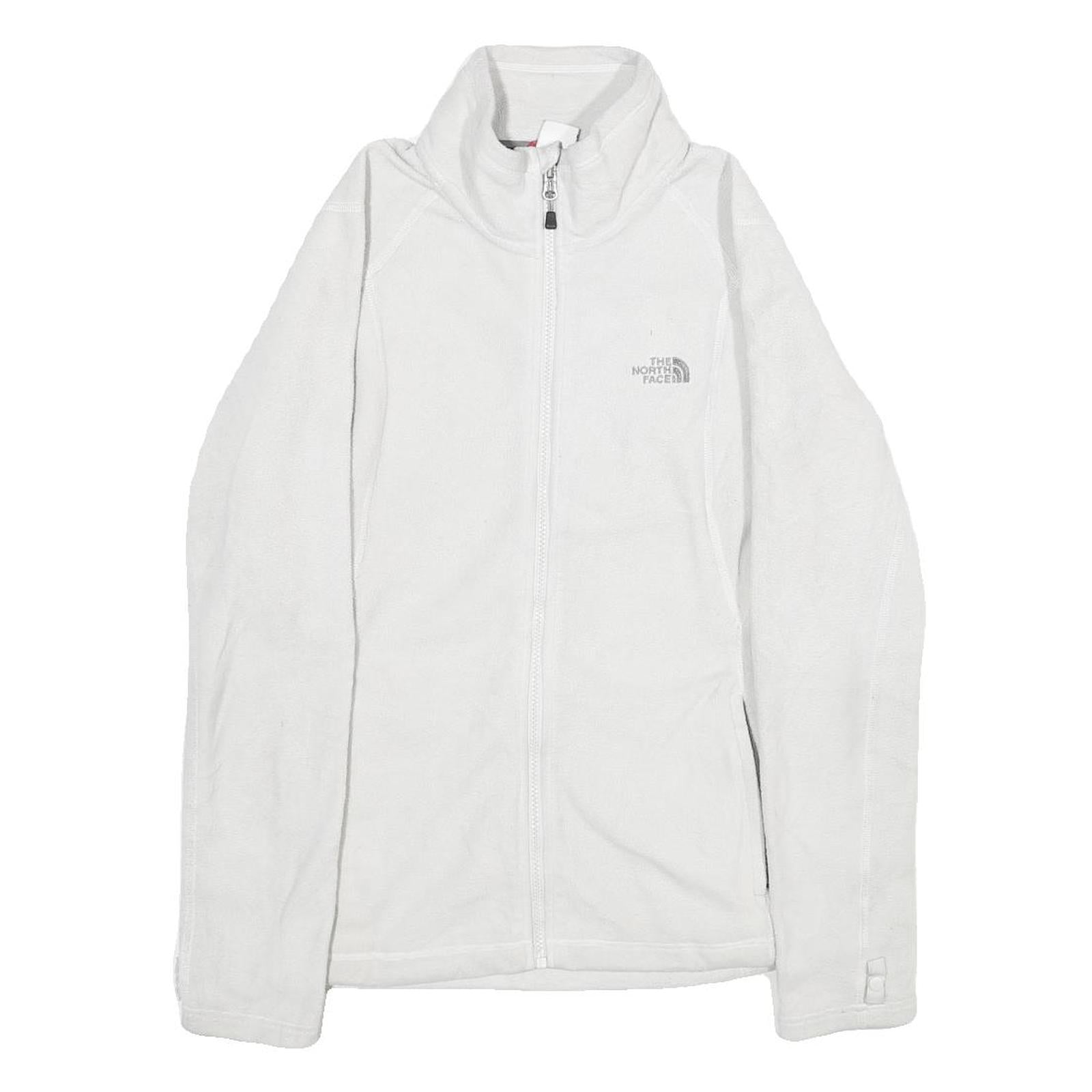 THE NORTH FACE Womens White Jacket M Polyester Zip Outdoor Activewear Refurbished - N/A refurbished available on Cerqular