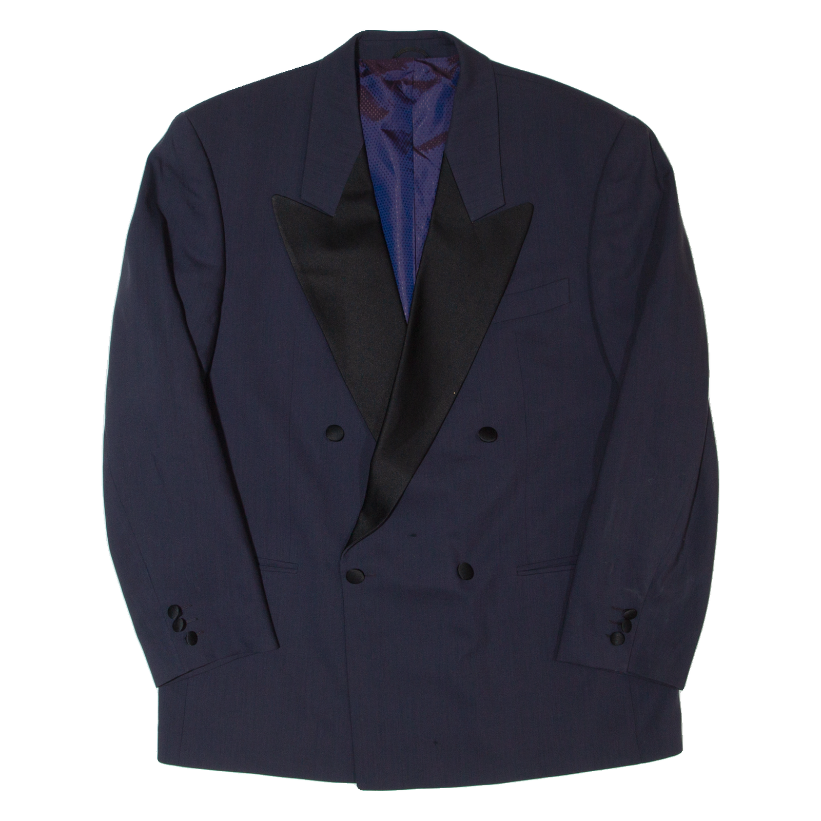 PIERRE LAFFITTE Smoking Jacket Mens Blazer Jacket Blue Wool 90s L Refurbished - N/A refurbished available on Cerqular
