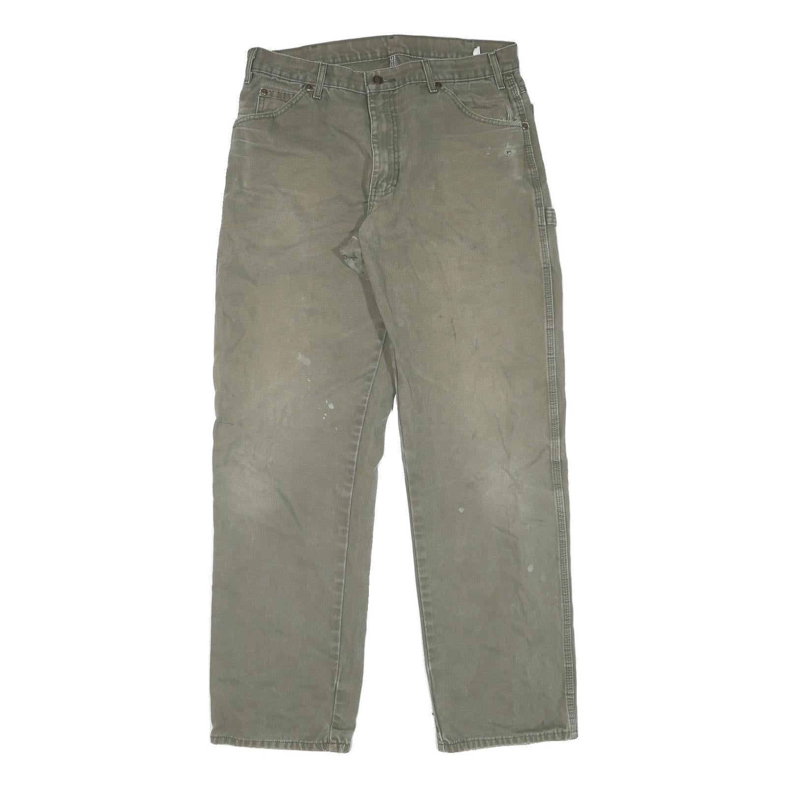 DICKIES Mens Regular Fit Straight Cotton Workwear Jeans W34 L34 Distressed Refurbished - N/A refurbished available on Cerqular