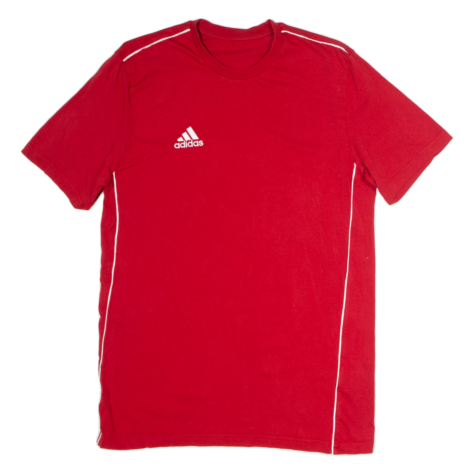 ADIDAS Mens T-Shirt Red Crew Neck S Refurbished - N/A refurbished available on Cerqular