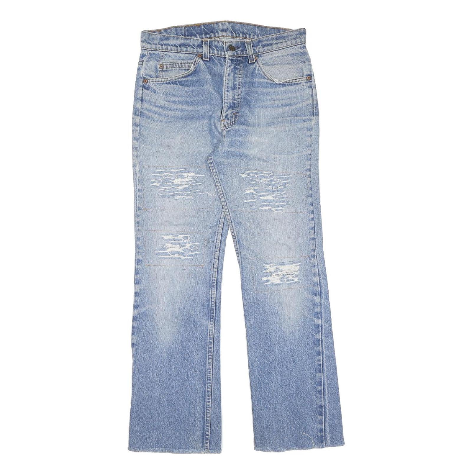 LEVI'S 517 Straight Mens Jeans Blue Regular Straight Denim Light W31 L28 Refurbished - N/A refurbished available on Cerqular