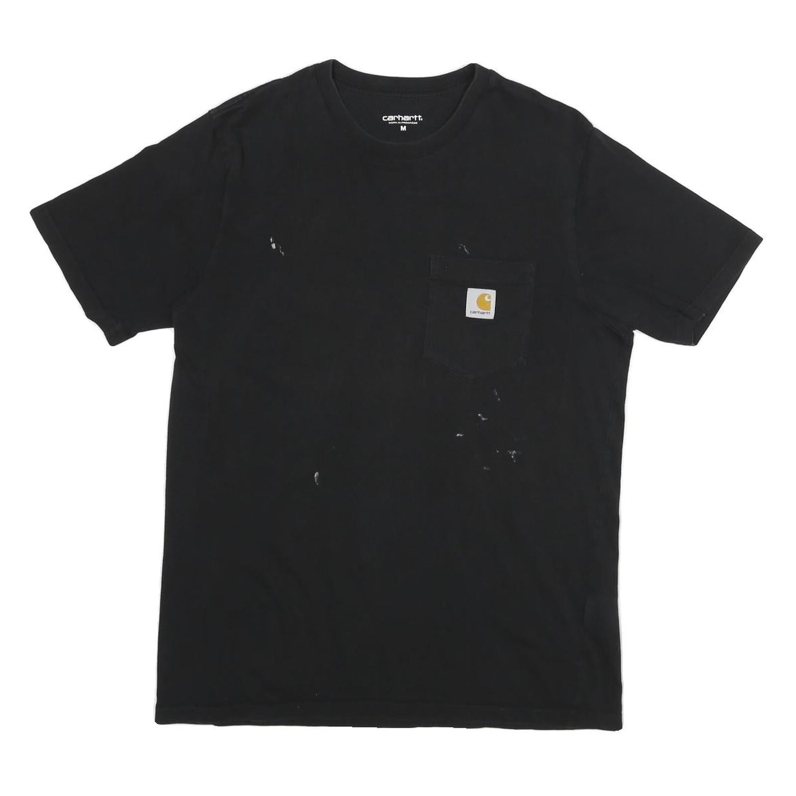 CARHARTT Mens Black Pocket T-Shirt M Short Sleeve Crew Neck Cotton Blend Casual Refurbished - N/A refurbished available on Cerqular