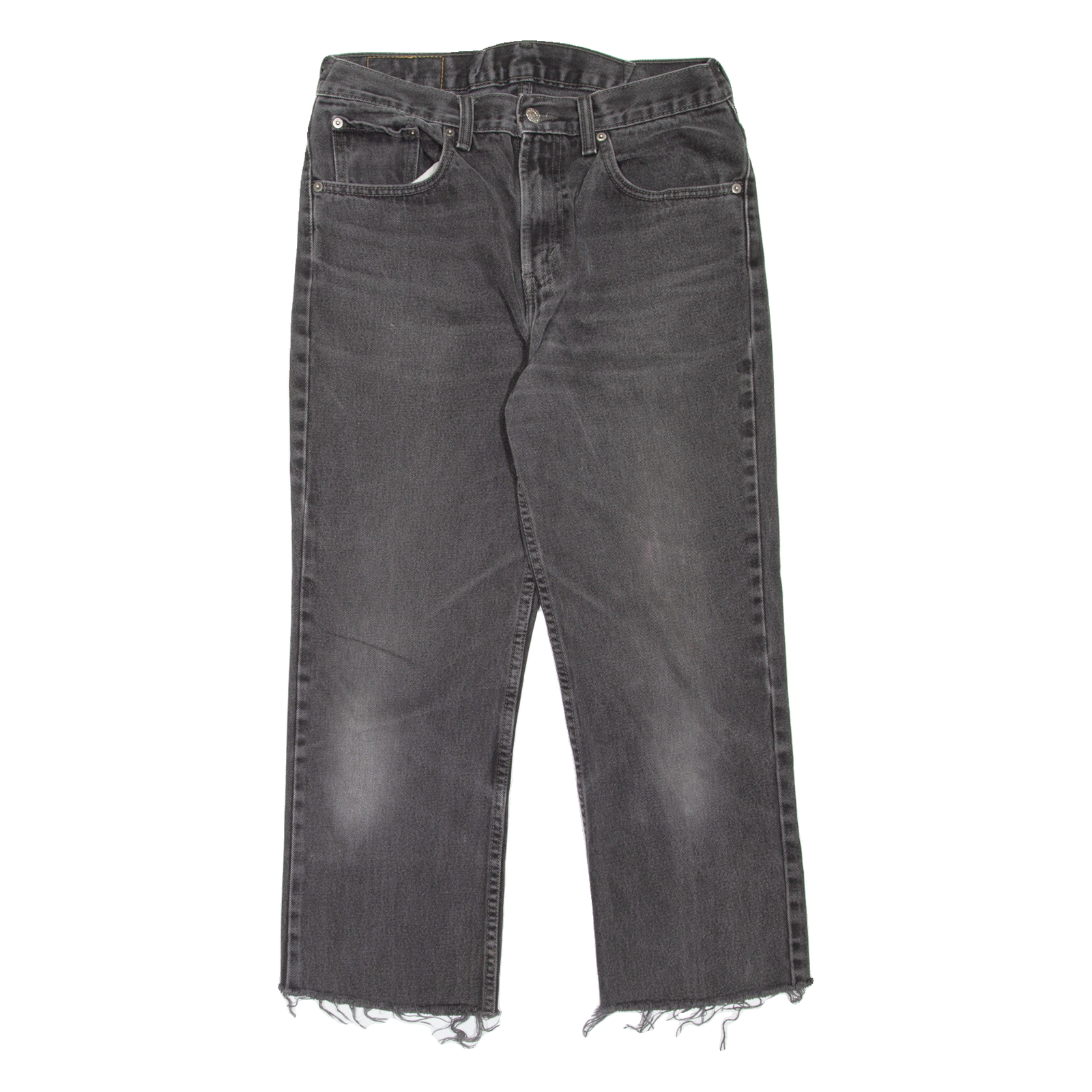 LEVI'S 516 Jeans Mens Grey Regular Straight Stone Wash W30 L25 Refurbished - N/A refurbished available on Cerqular