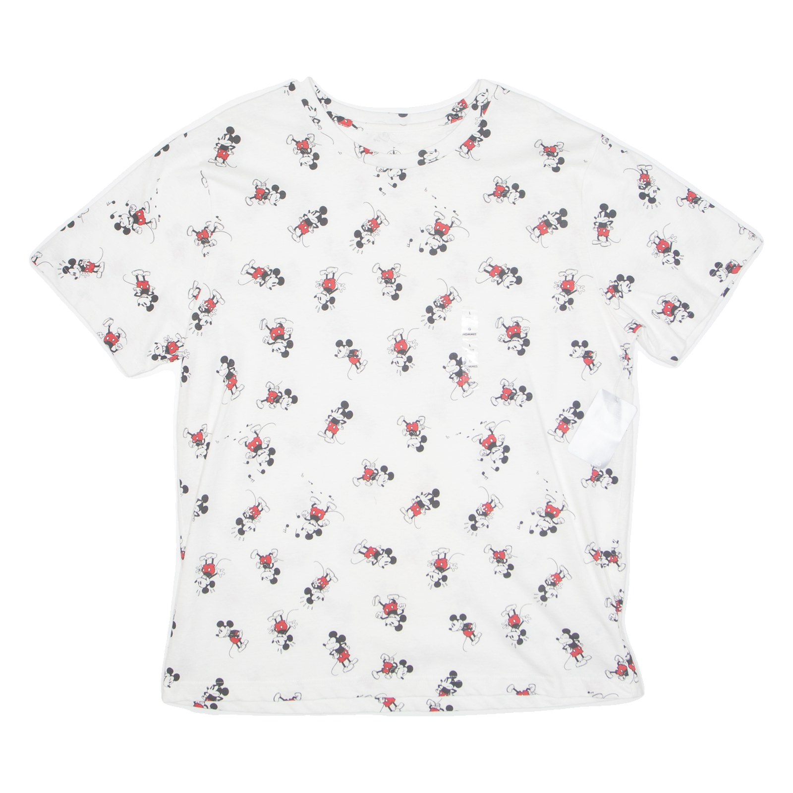 DISNEY All Over Mickey Print Mens T-Shirt White USA L Refurbished - N/A refurbished available on Cerqular