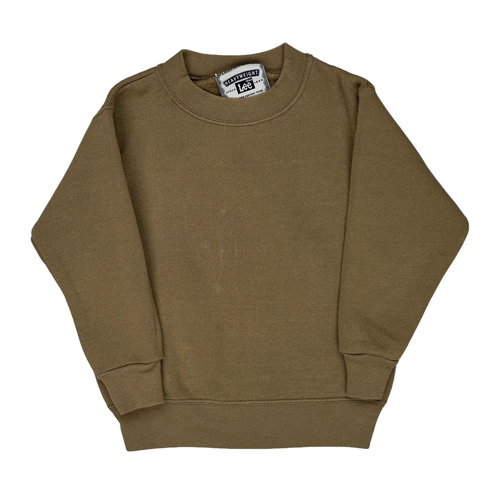 Lee Sweatshirt - Small Brown Cotton Refurbished - Thrifted (note: this is a term often used to describe second- refurbished available on Cerqular