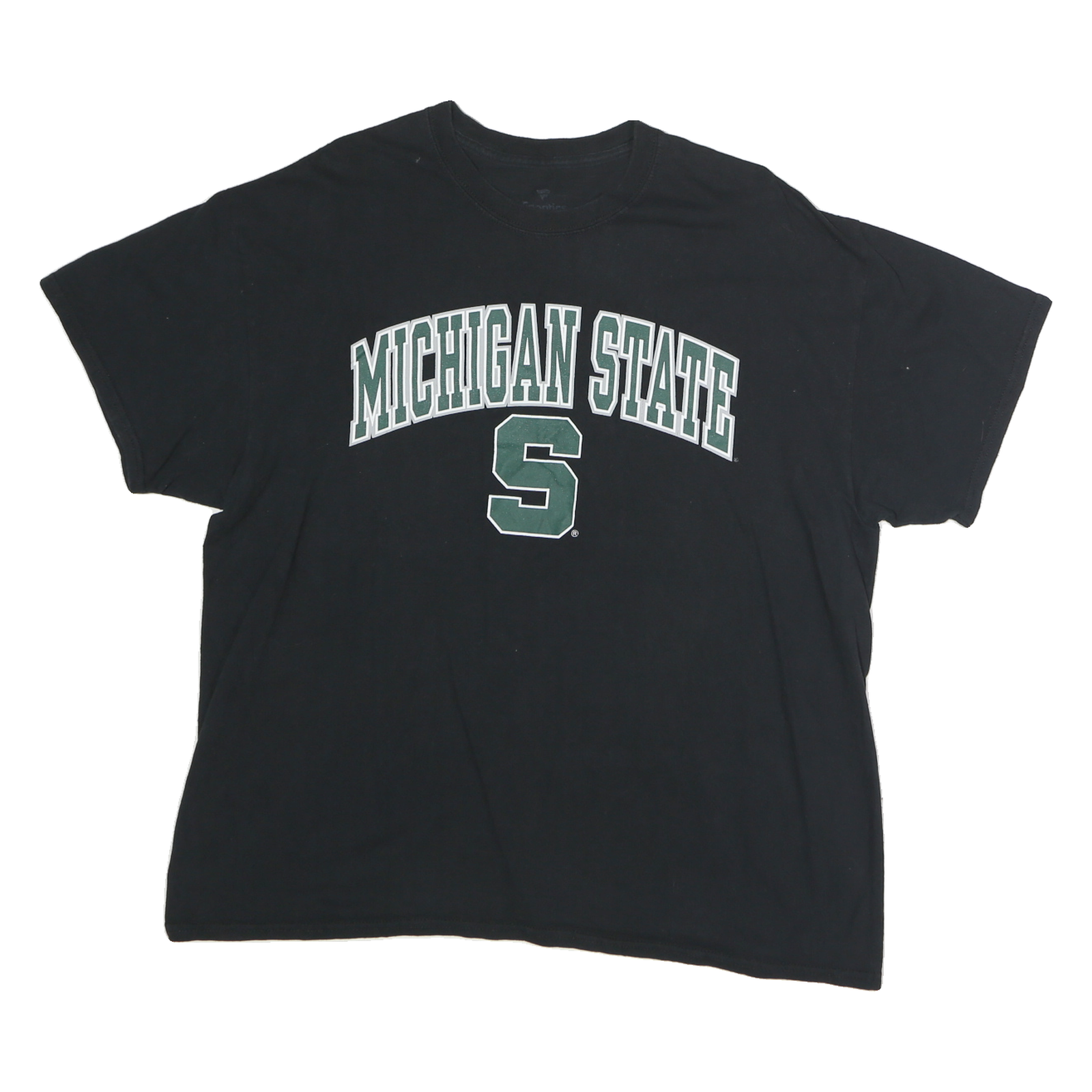 FANATICS Mens Black Michigan State Graphic T-Shirt XL Short Sleeve Crew Neck Refurbished - N/A refurbished available on Cerqular