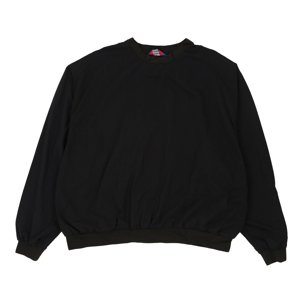 Champion Windbreaker - XL Black Polyester Refurbished - Thrifted (note: this is a term often used to describe second- refurbished available on Cerqular