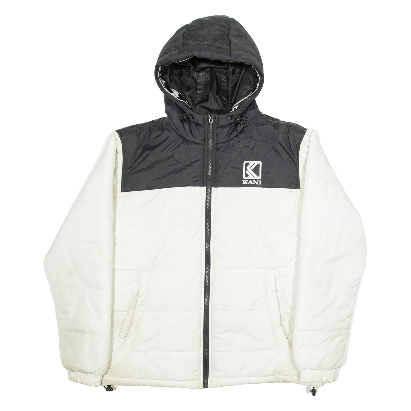 Buy KARL KANI Mens Puffer Coat White Hooded M Refurbished - $77.99 KARL KANI Mens Puffer Coat White Hooded M Refurbished - N/A refurbished available on Cerqular