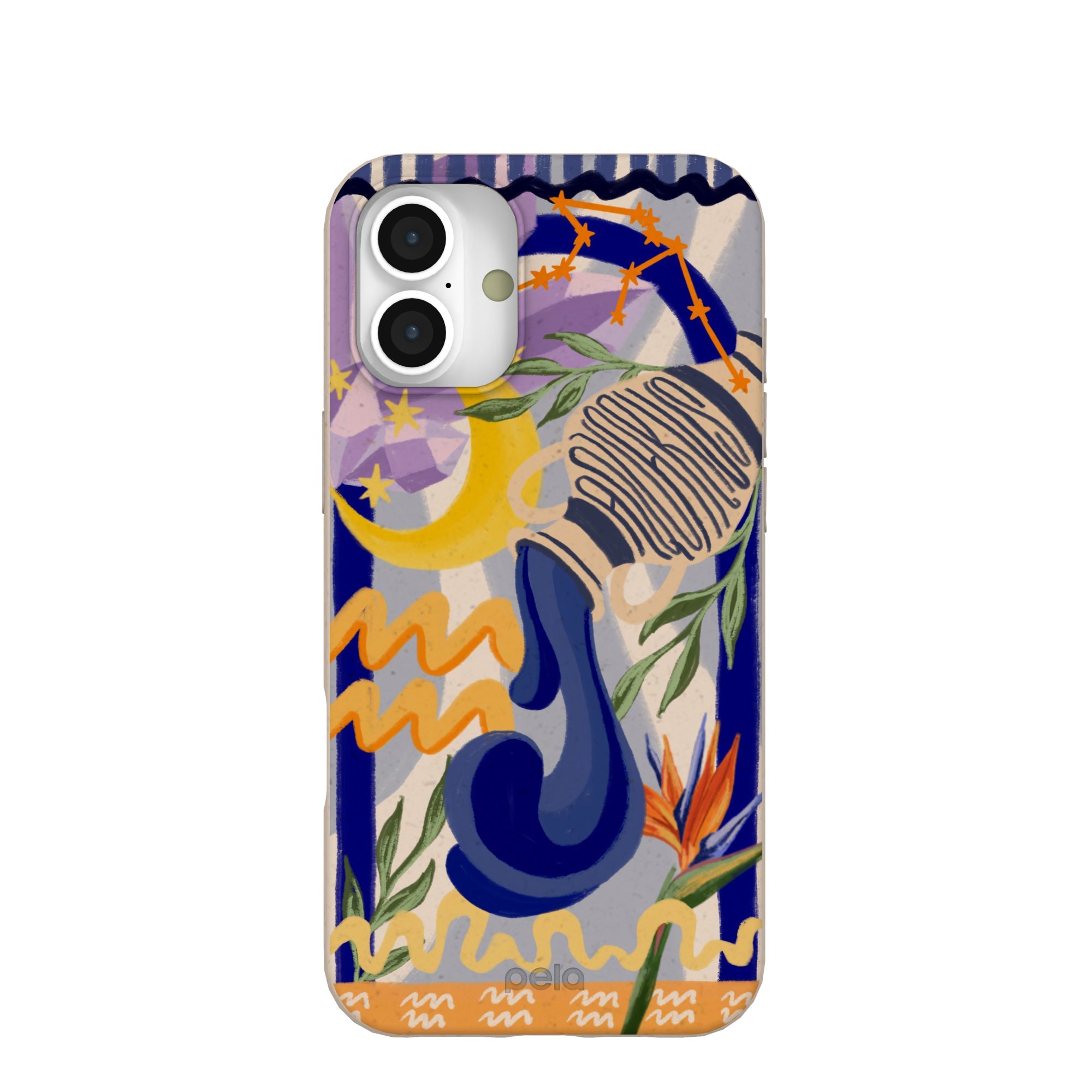 Seashell Aquarius Water iPhone 16 Plus Case Refurbished - Pela Case refurbished available on Cerqular