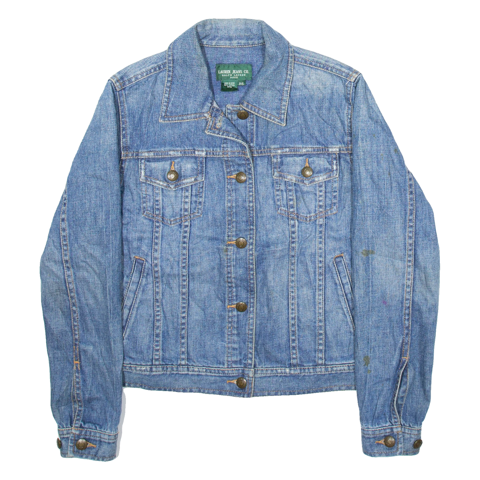 LAUREN RALPH LAUREN Womens Denim Jacket Blue S Refurbished - N/A refurbished available on Cerqular