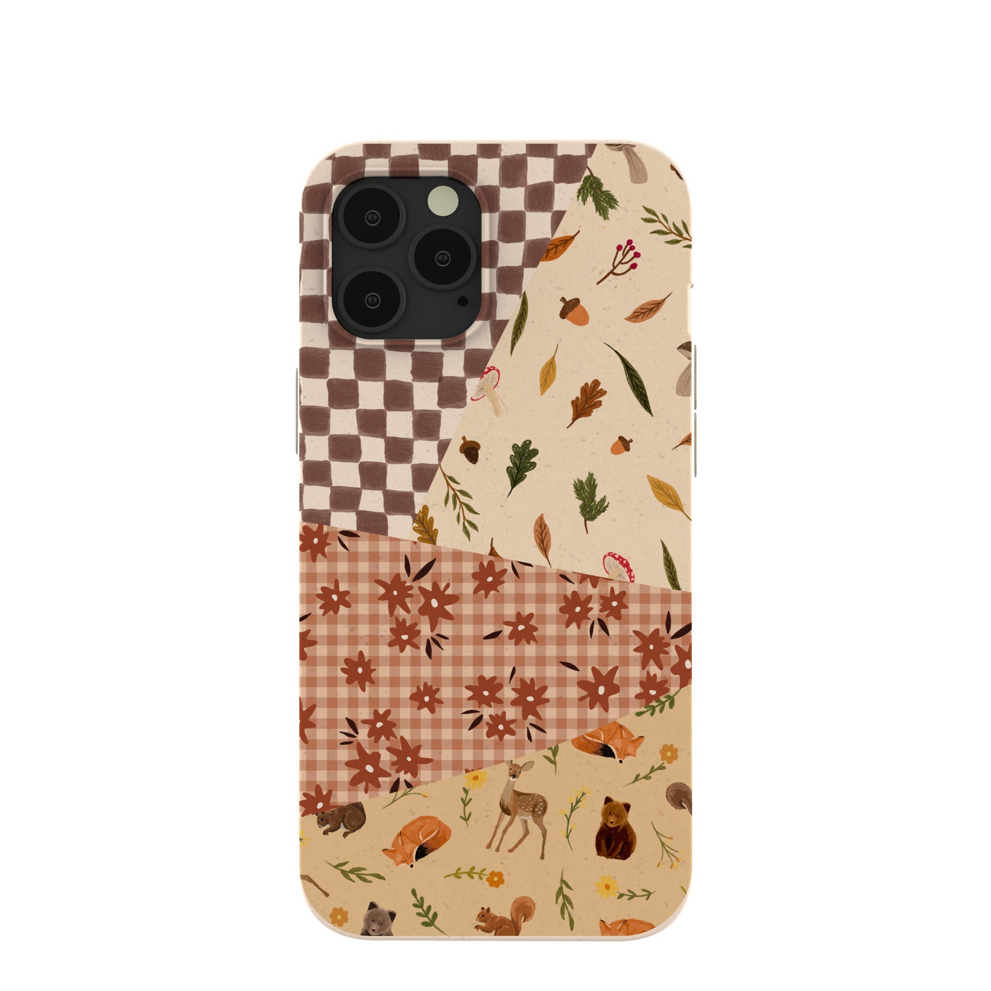 Seashell Autumn Quilt iPhone 12 Pro Max Case Refurbished - Pela Case refurbished available on Cerqular