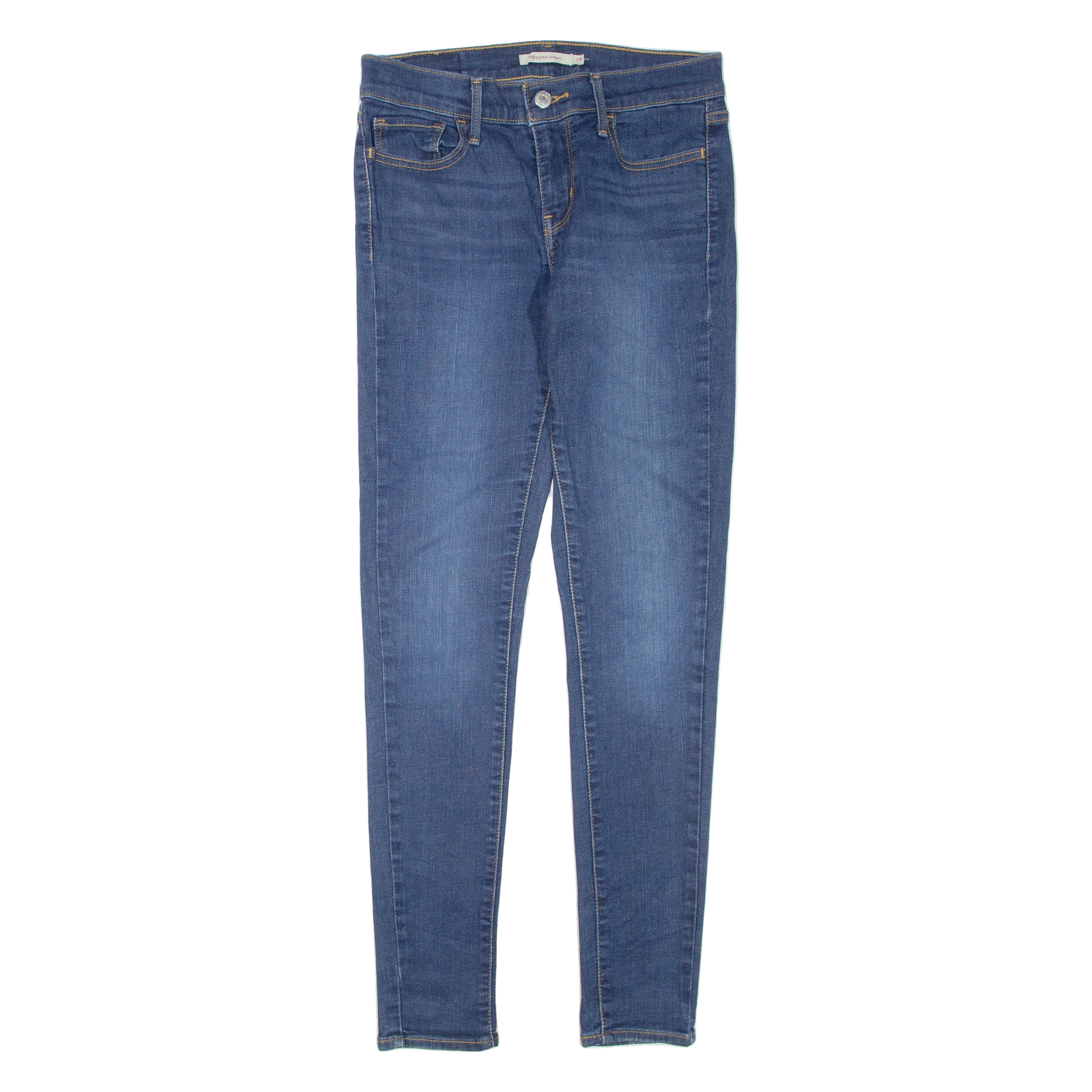LEVI'S 710 Womens Jeans Blue Regular Skinny W28 L30 Refurbished - N/A refurbished available on Cerqular