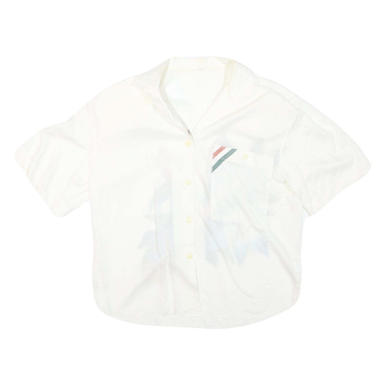 Buy Womens White Cotton Blend Printed Shirt Short Sleeve Collared XL Pocket Casual Refurbished - $12.99 Womens White Cotton Blend Printed Shirt Short Sleeve Collared XL Pocket Casual Refurbished - N/A refurbished available on Cerqular