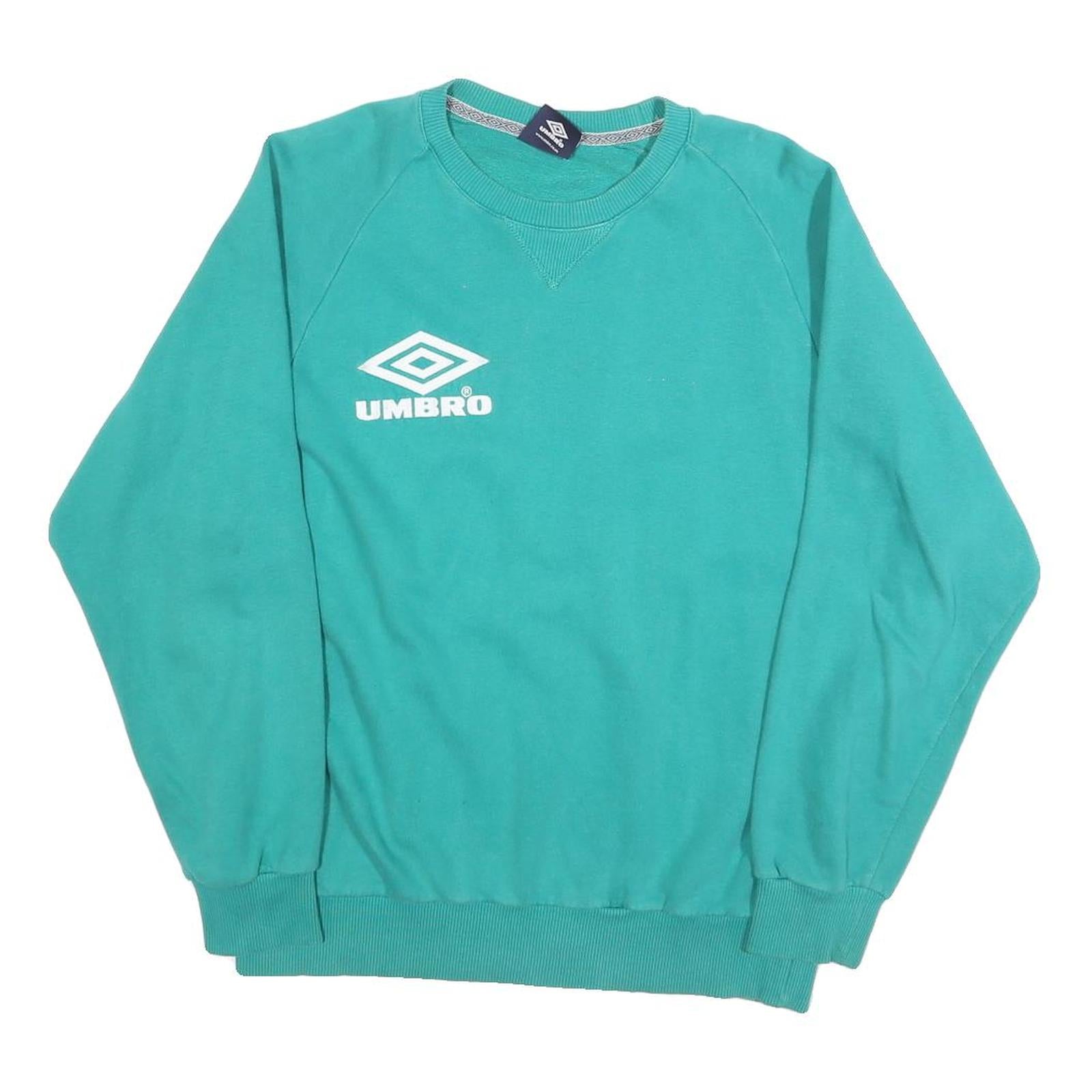 UMBRO Womens Blue Crew Neck M Sweatshirt Cotton Blend Casual Pullover Refurbished - N/A refurbished available on Cerqular