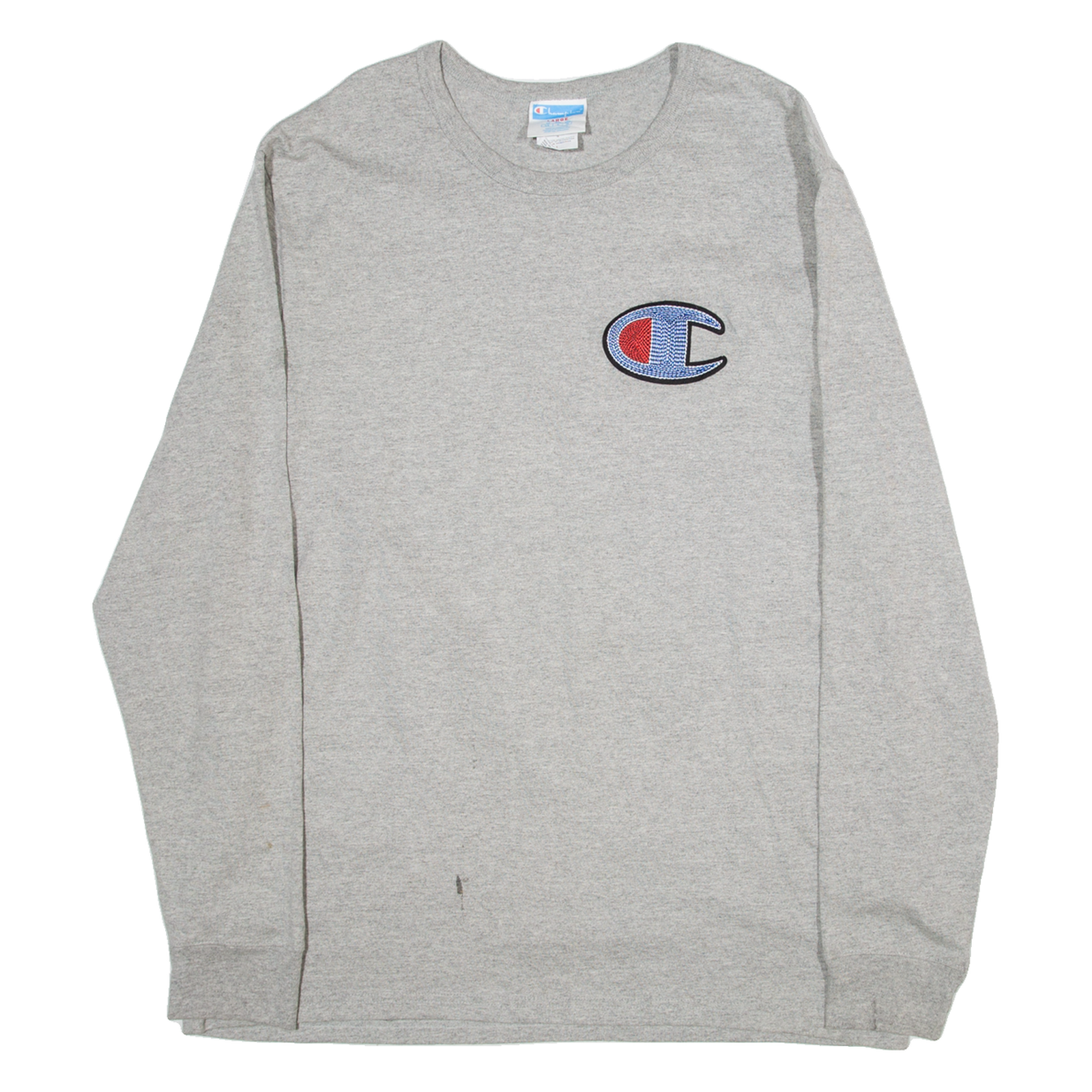 CHAMPION Mens T-Shirt Grey Long Sleeve L Refurbished - N/A refurbished available on Cerqular