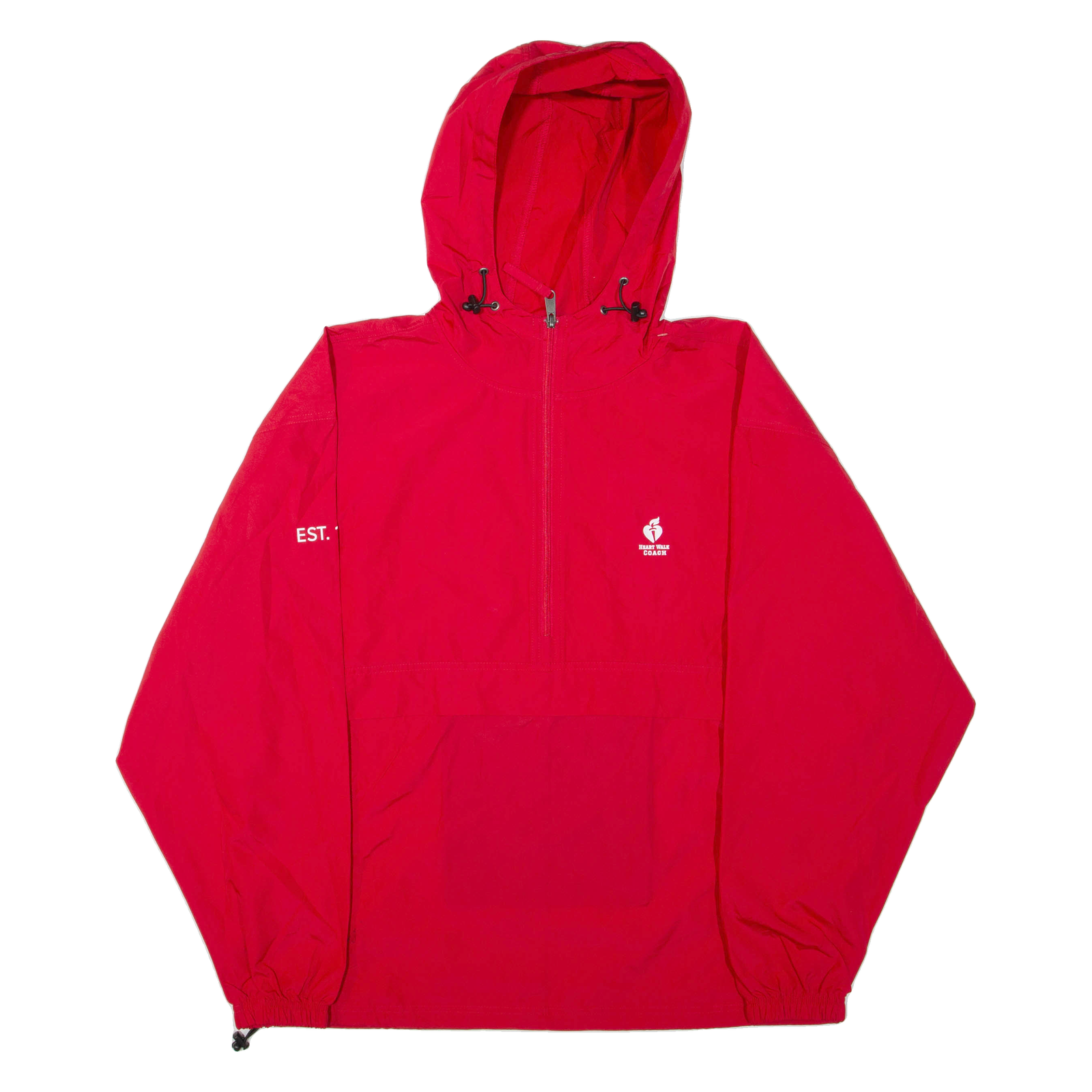 CHAMPION Mens Anorak Jacket Red Hooded L Refurbished - N/A refurbished available on Cerqular