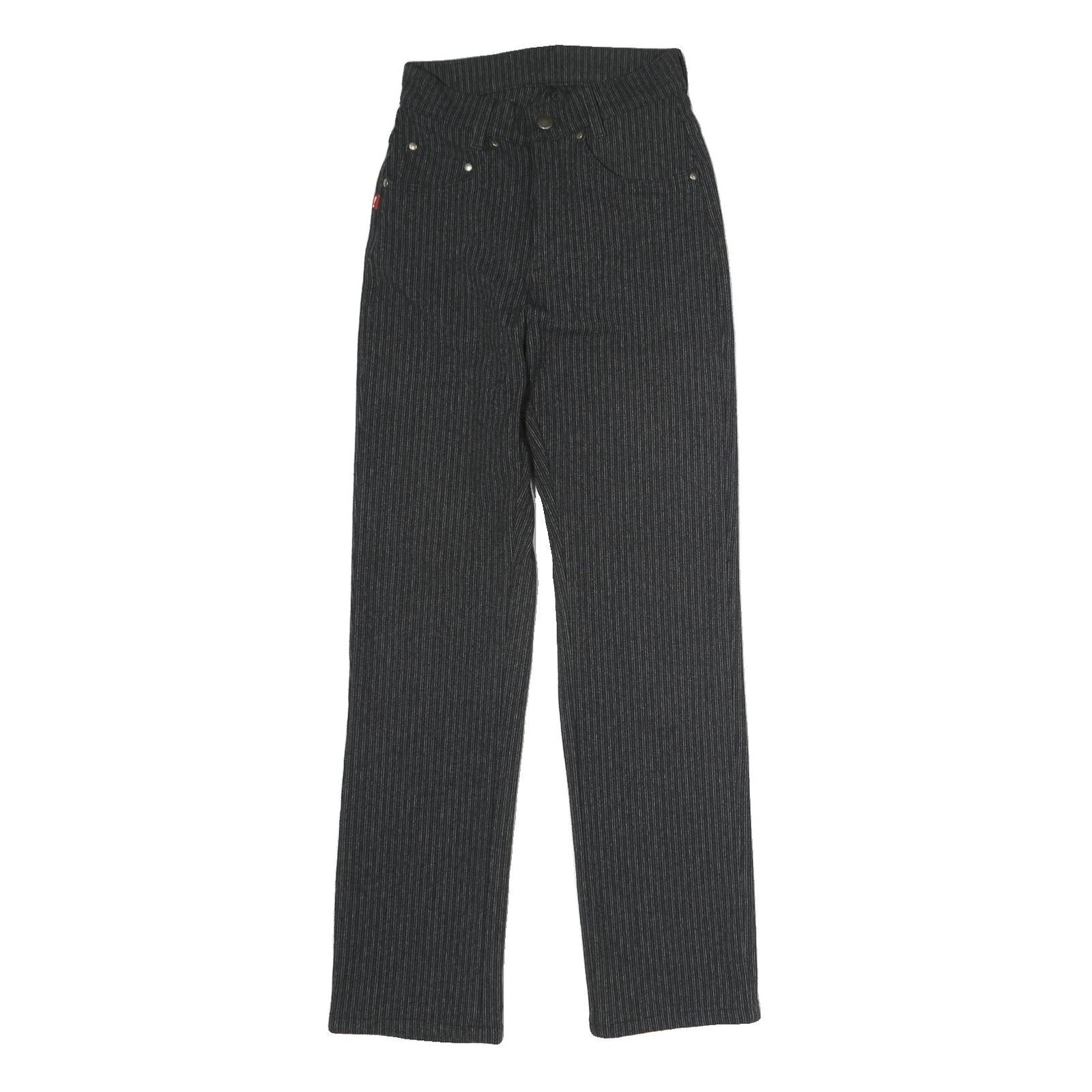 JOOP Mens Cotton Blend Black Pinstripe Regular Straight Trousers W25 L28 Stylish Refurbished - N/A refurbished available on Cerqular