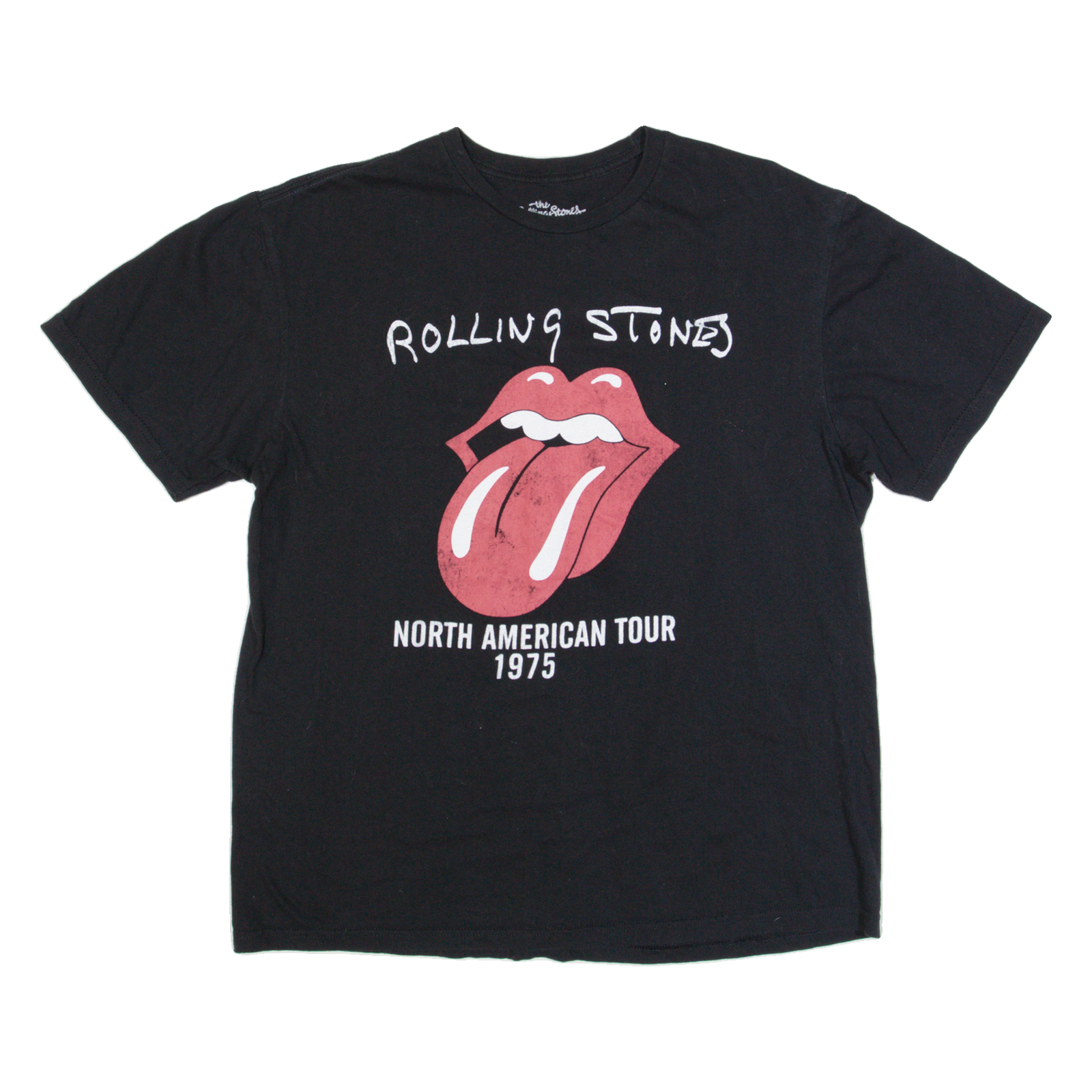 THE ROLLING STONES North America Tour Womens Band T-Shirt Black L Refurbished - N/A refurbished available on Cerqular