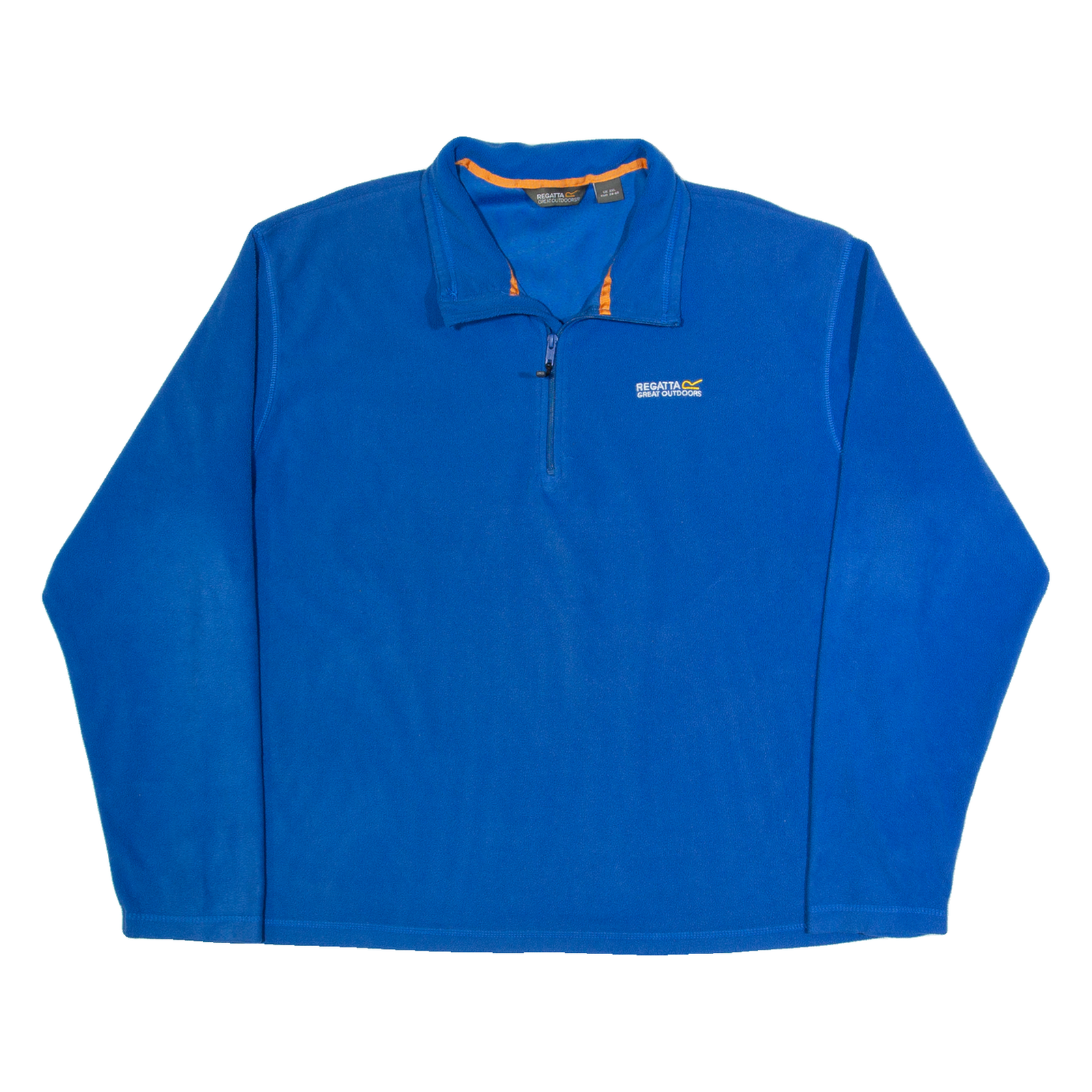 REGATTA Mens Fleece Blue 1/4 Zip 2XL Refurbished - N/A refurbished available on Cerqular