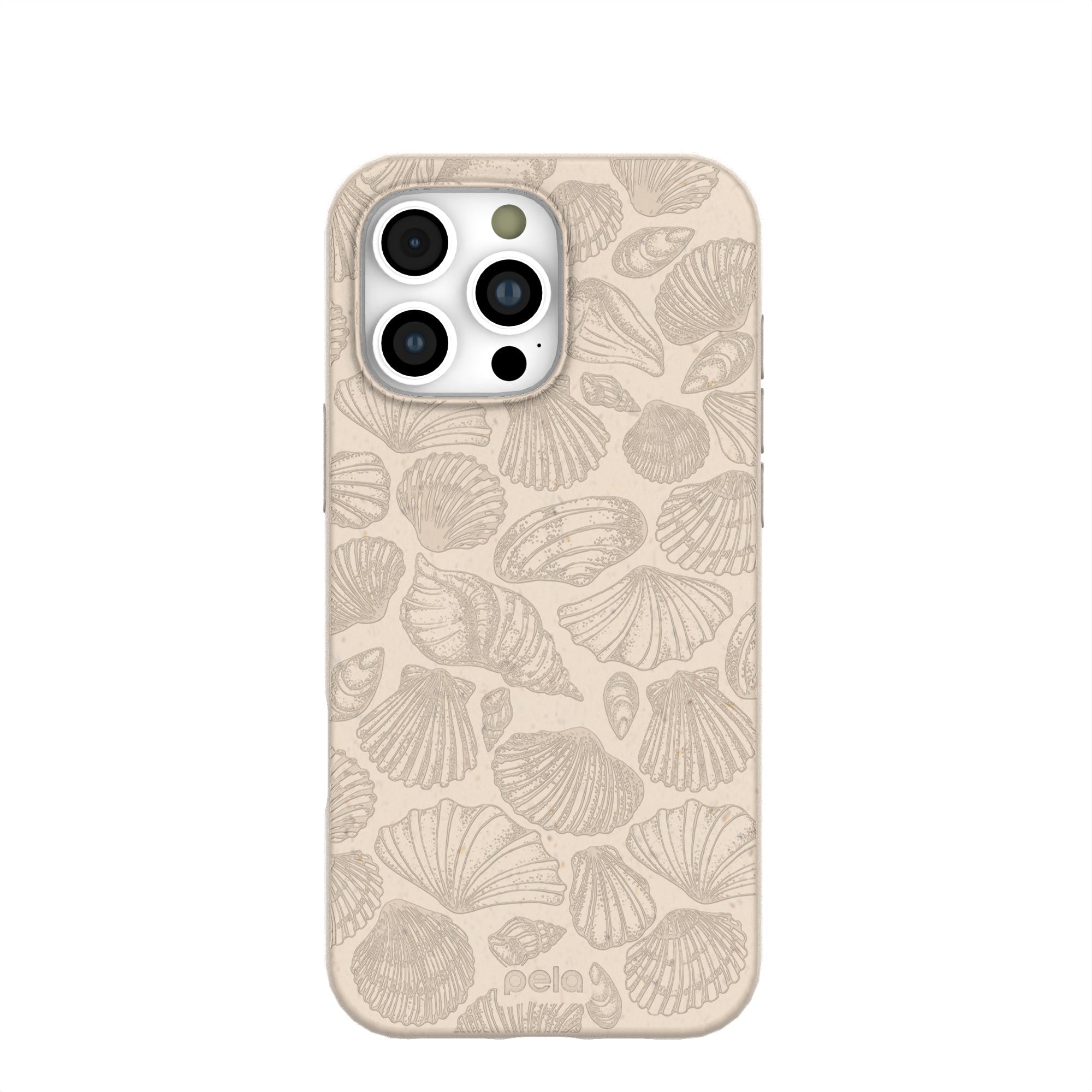 Seashell Seashore iPhone 16 Pro Max Case Refurbished - Pela Case refurbished available on Cerqular