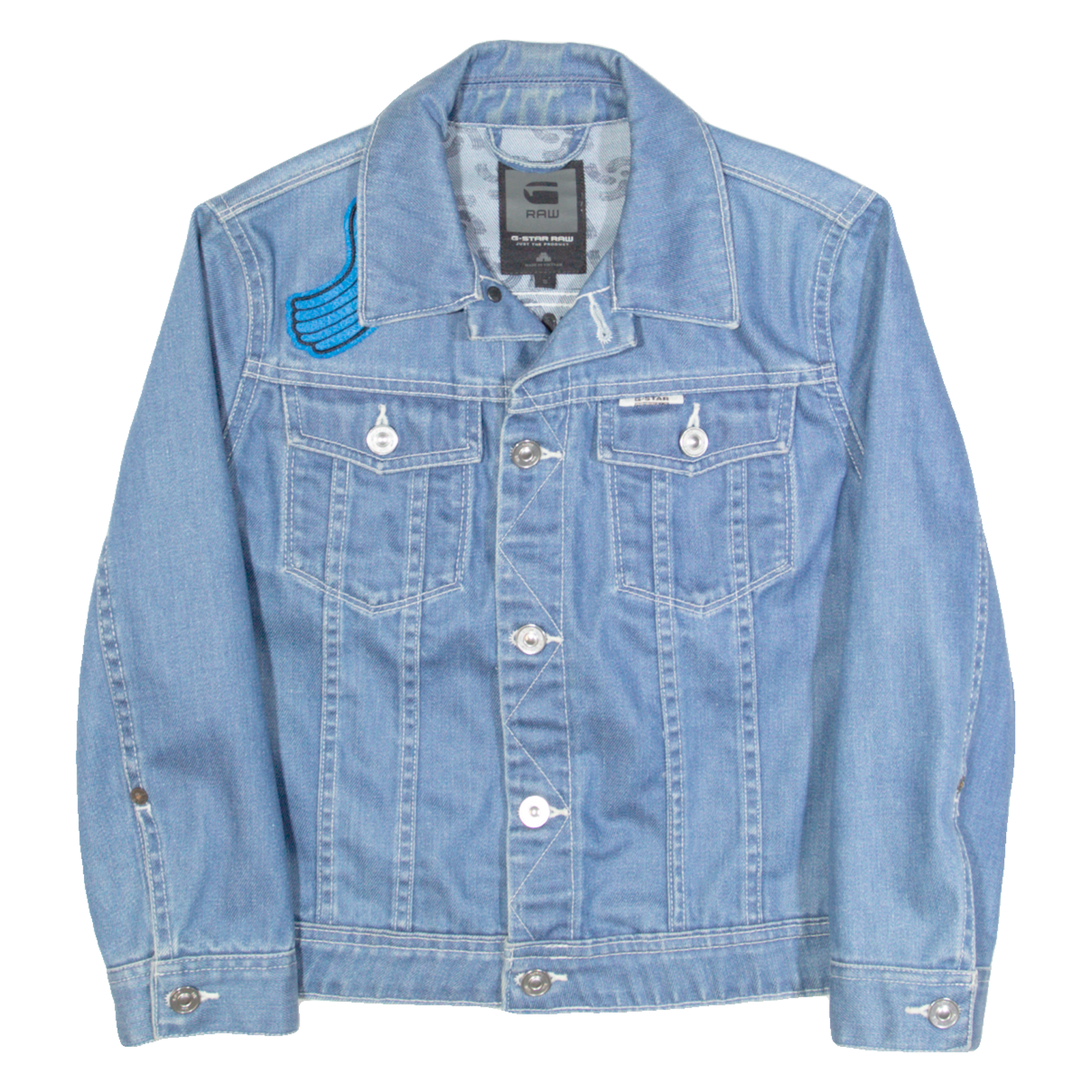 G-STAR Cropped Womens Denim Jacket Blue S Refurbished - N/A refurbished available on Cerqular