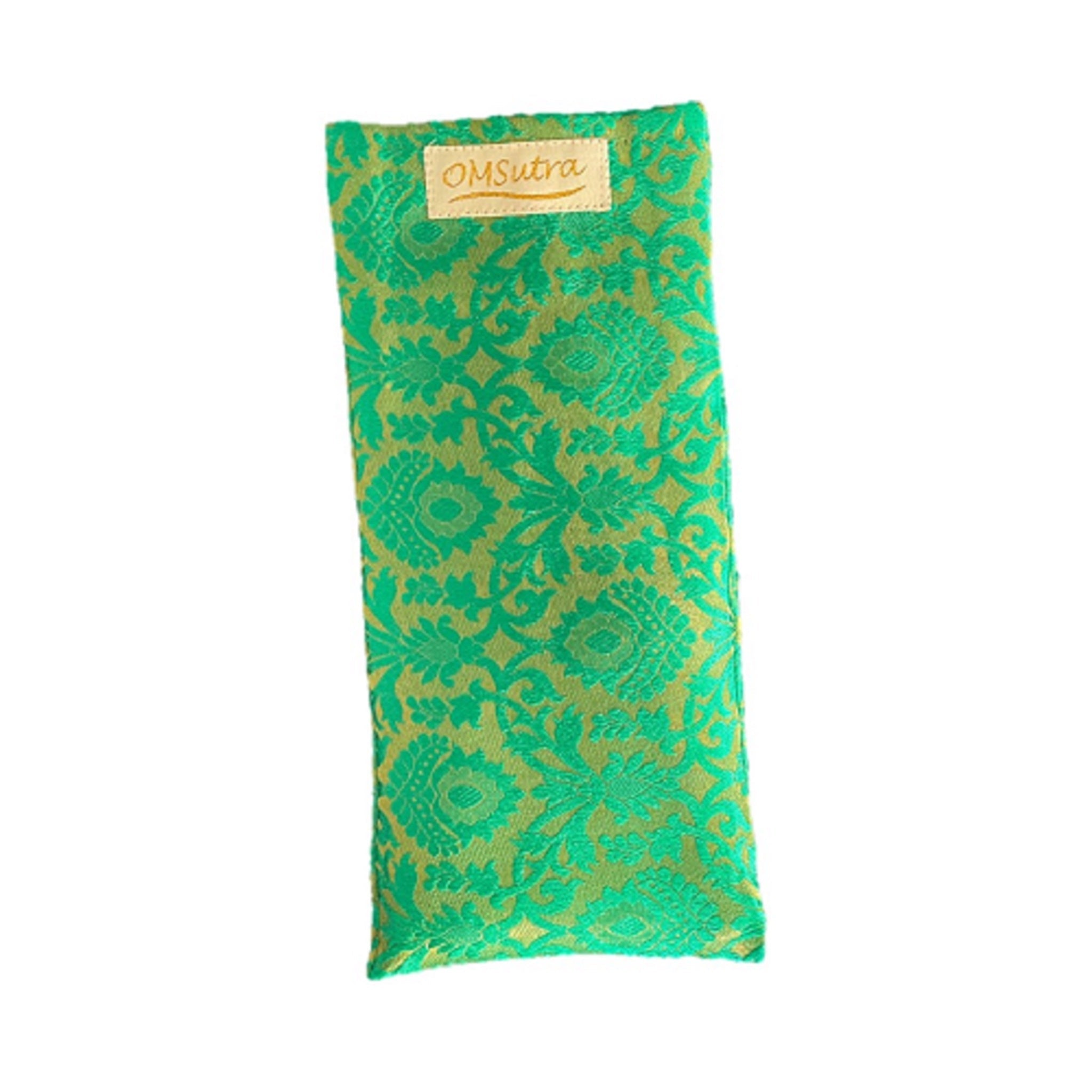 OMSutra Floral Silk Eye Pillow | Color: Green Refurbished - N/A refurbished available on Cerqular