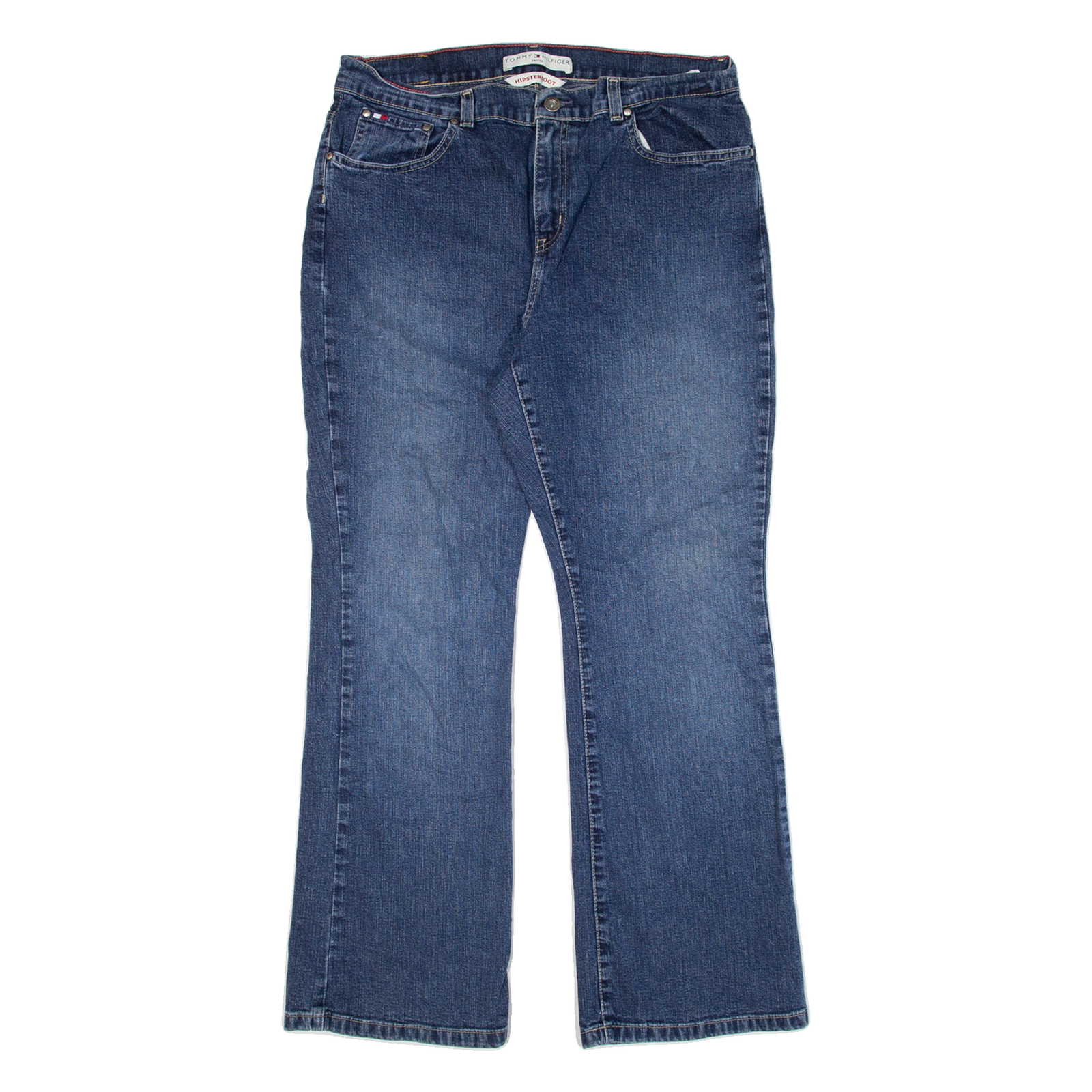 TOMMY HILFIGER Hipster Womens Jeans Blue Regular Bootcut W32 L28 Refurbished - N/A refurbished available on Cerqular