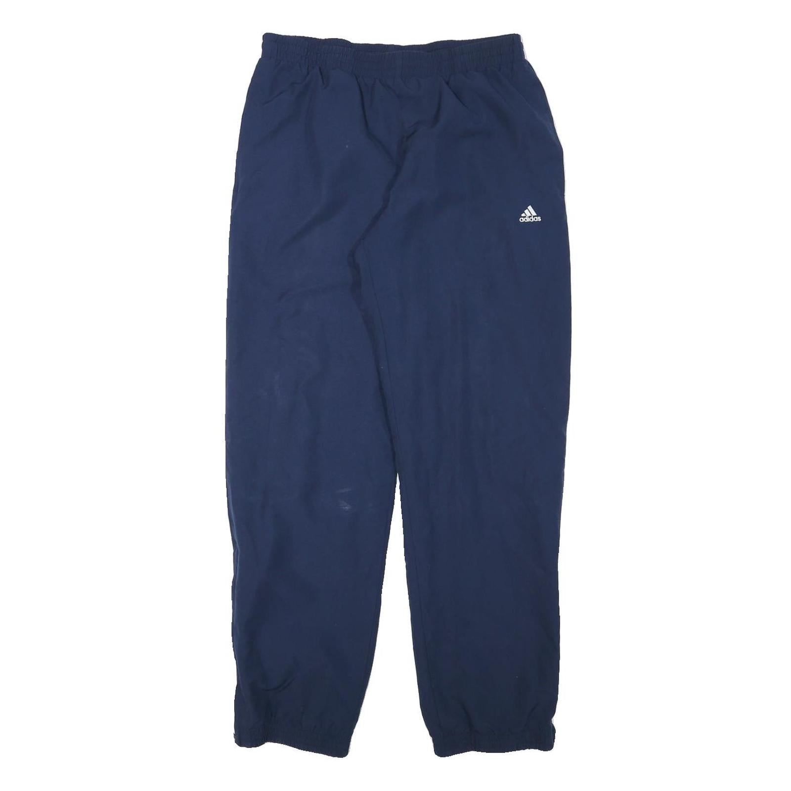 ADIDAS Mens Joggers Blue M W30 L31 Polyester Blend Regular Tapered Drawstring Refurbished - N/A refurbished available on Cerqular