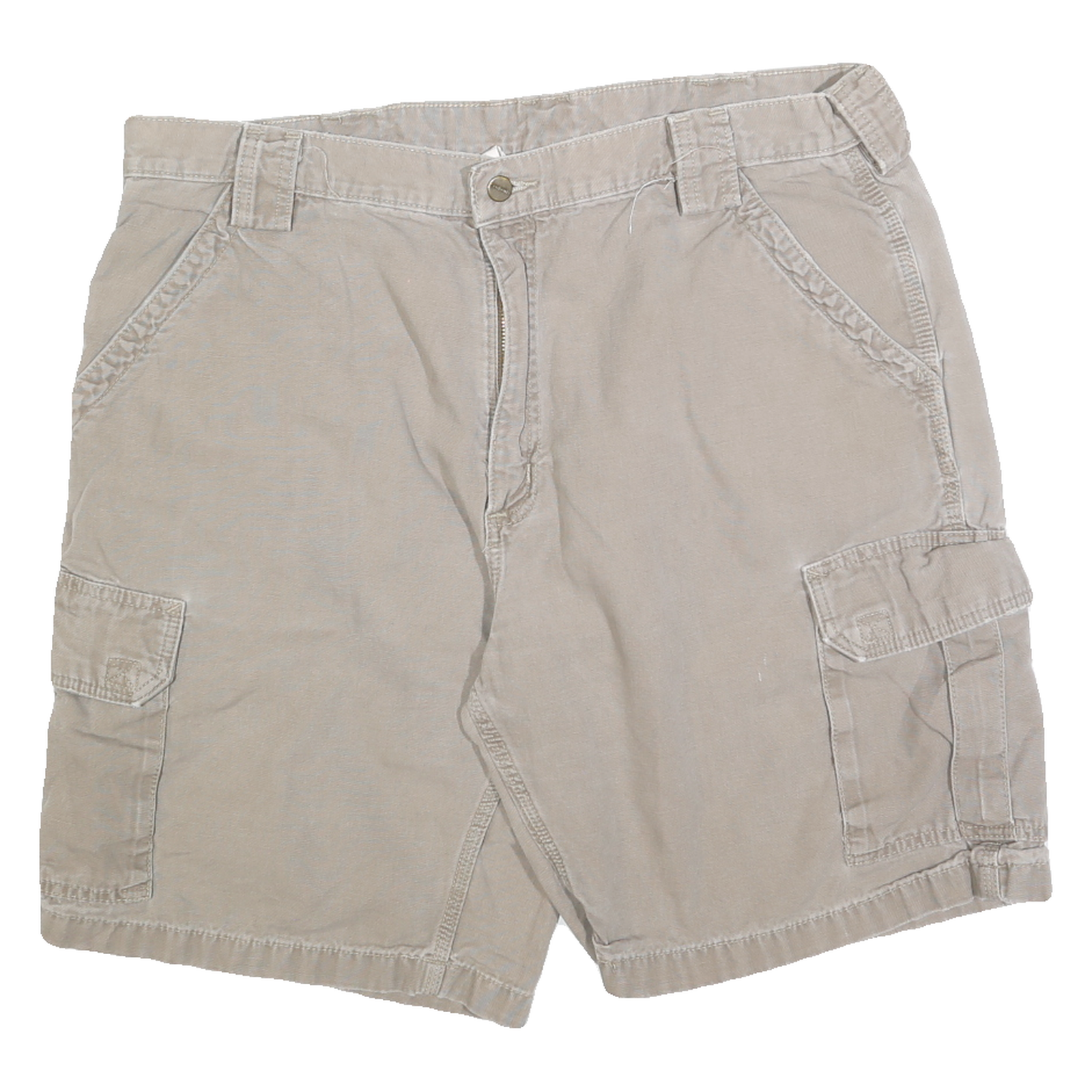 CARHARTT Mens Shorts Beige Cargo Relaxed 2XL W40 Workwear Durable Cotton Blend Refurbished - N/A refurbished available on Cerqular