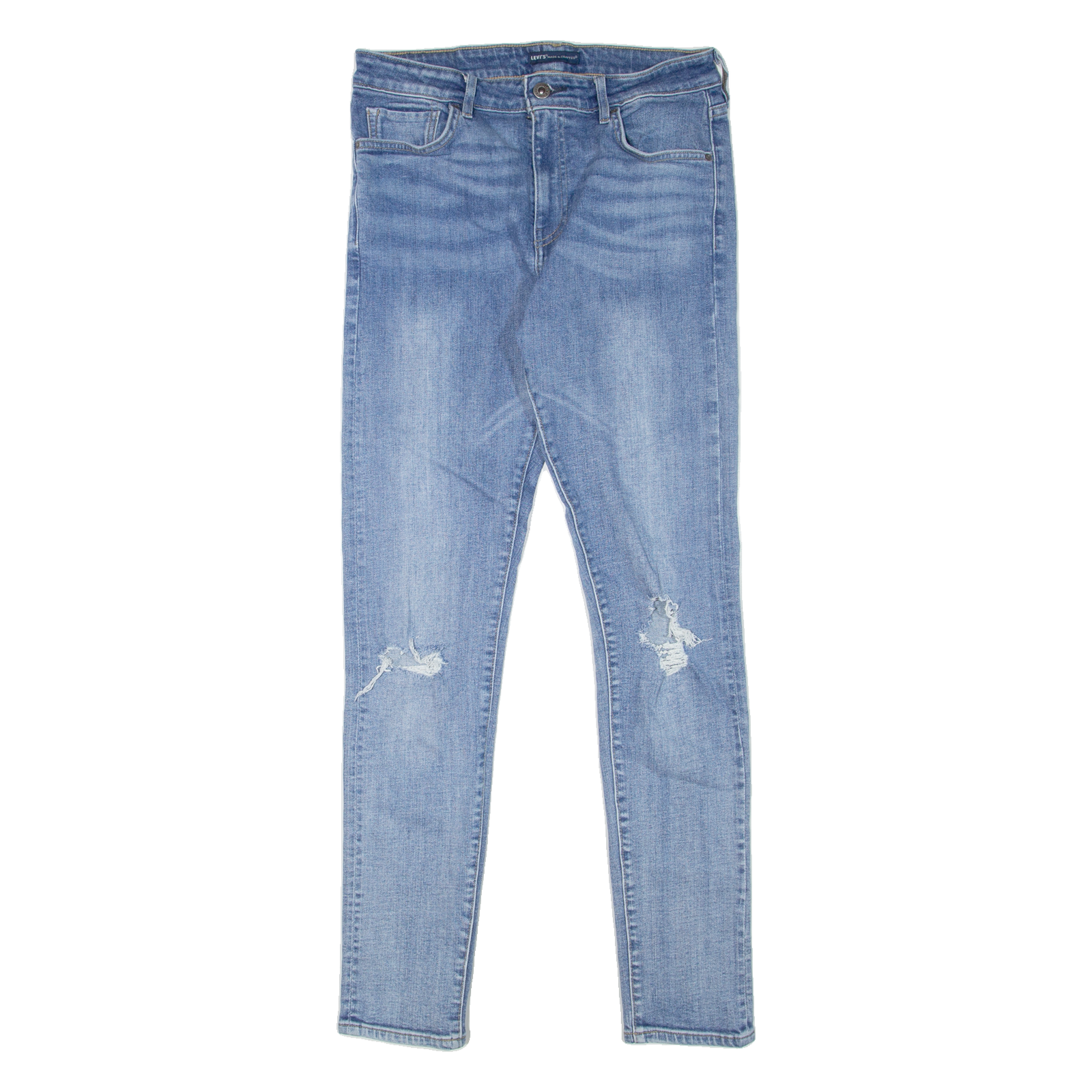 LEVI'S 721 Made & Crafted BIG E Distressed Womens Jeans Blue Slim Skinny W29 L32 Refurbished - N/A refurbished available on Cerqular