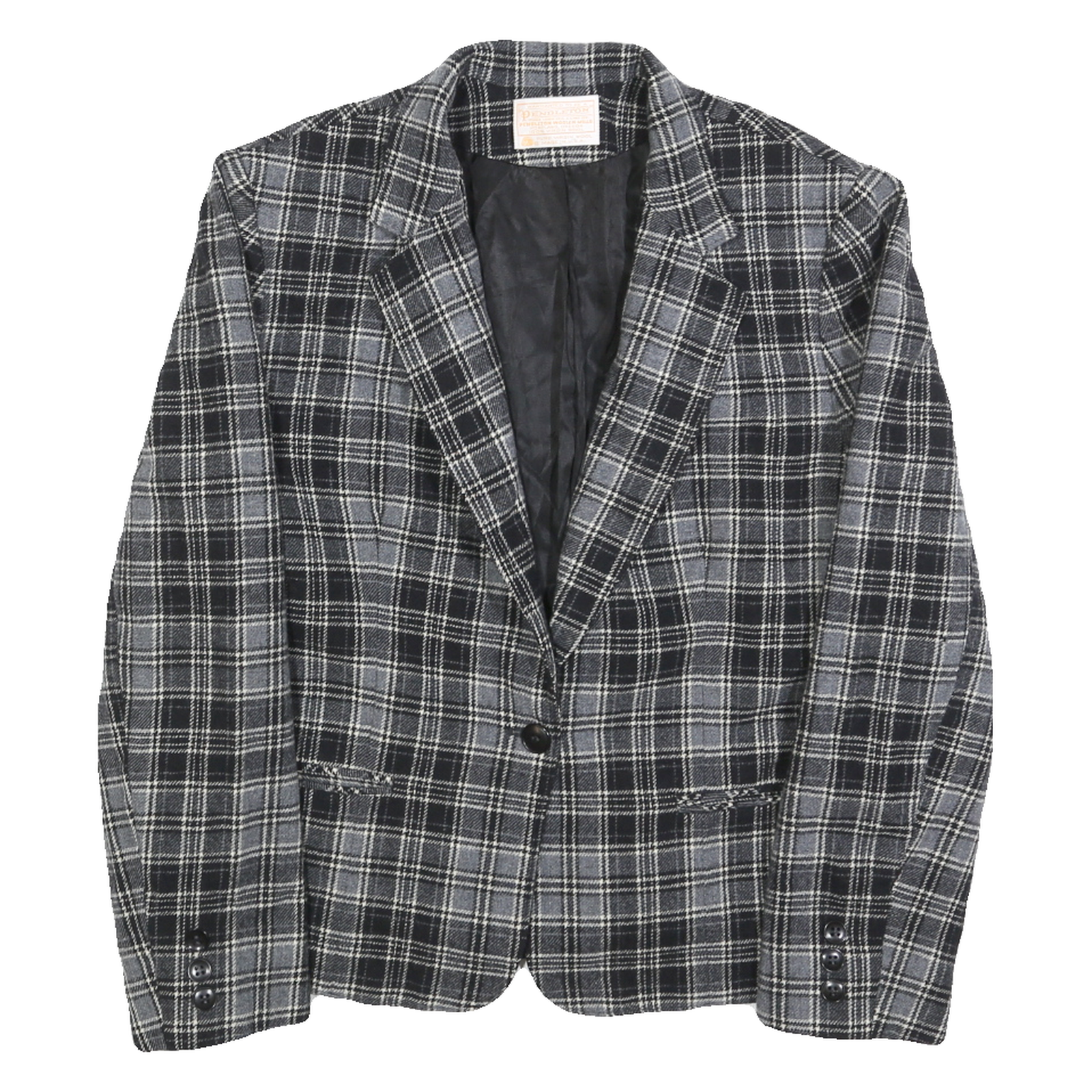 Buy PENDLETON Womens Black & Grey Check Wool Button Jacket M Woven Classic Refurbished - $101.39 PENDLETON Womens Black & Grey Check Wool Button Jacket M Woven Classic Refurbished - N/A refurbished available on Cerqular