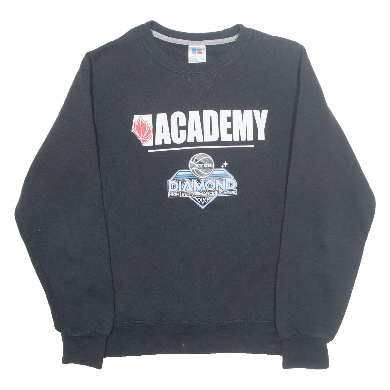RUSSELL ATHLETIC Edmonton Youth Basketball Association Mens Sweatshirt Black USA S Refurbished - N/A refurbished available on Cerqular