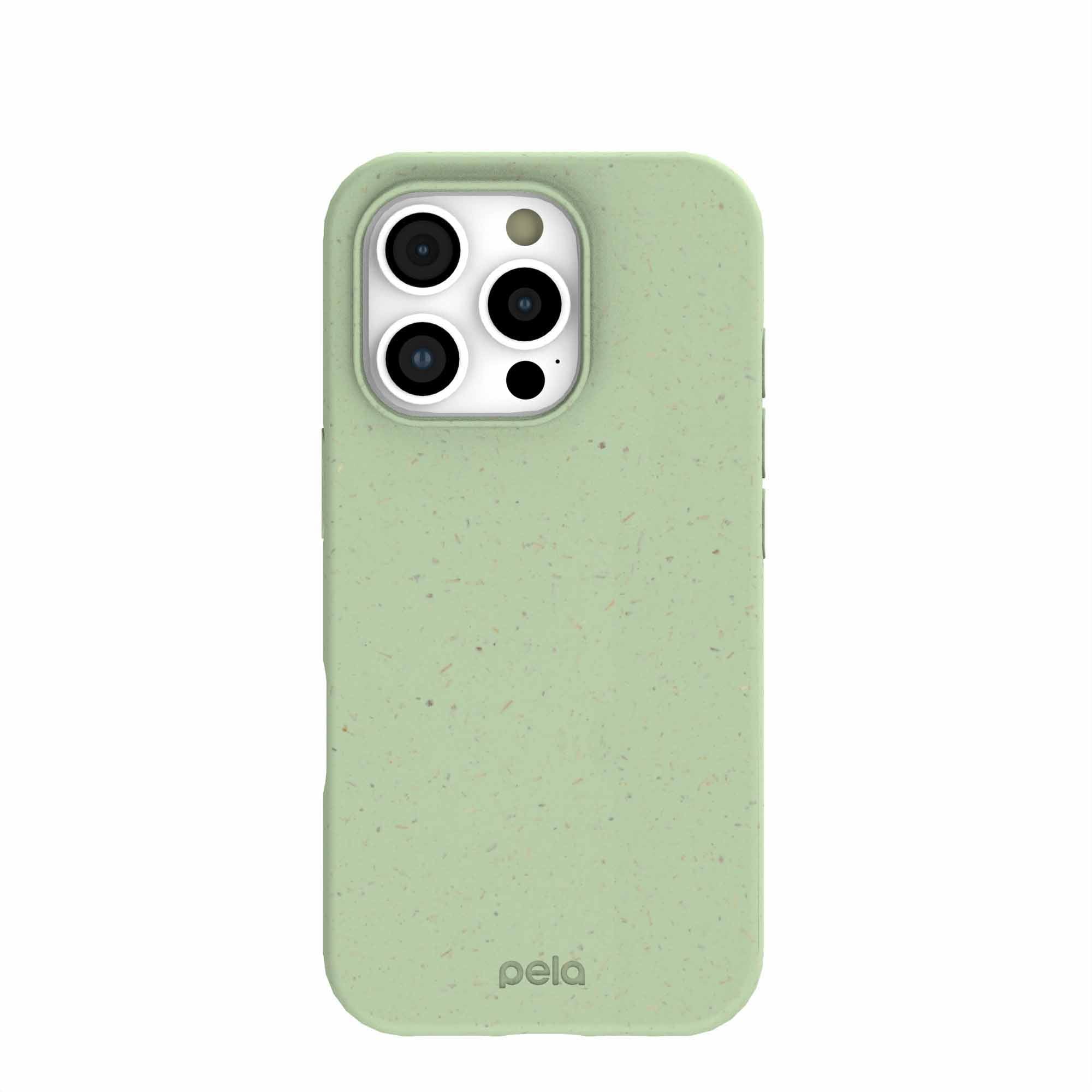 Sage Green iPhone 16 Pro Case Refurbished - Pela Case refurbished available on Cerqular