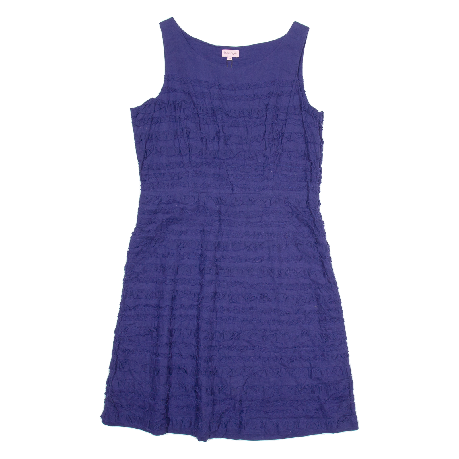 PHASE EIGHT Womens A-Line Dress Blue Sleeveless Knee Length UK 14 Refurbished - N/A refurbished available on Cerqular