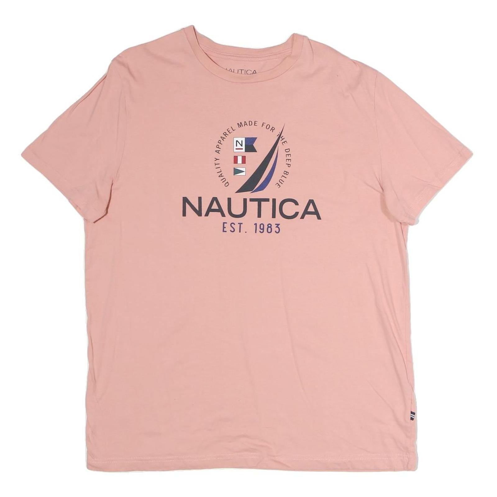Buy NAUTICA Mens Pink Cotton Graphic T-Shirt XL Short Sleeve Crew Neck Casual Refurbished - $19.49 NAUTICA Mens Pink Cotton Graphic T-Shirt XL Short Sleeve Crew Neck Casual Refurbished - N/A refurbished available on Cerqular