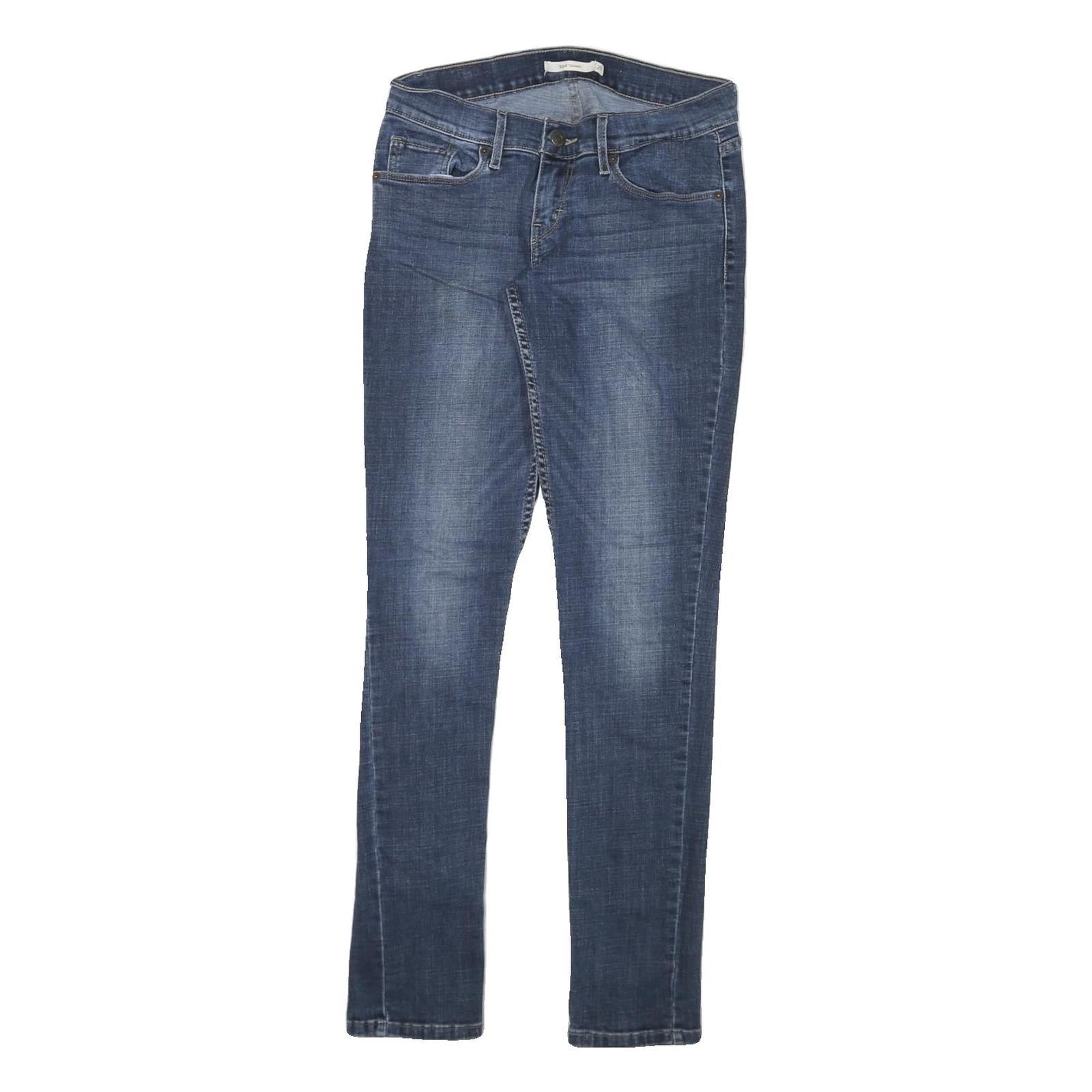 LEVI'S 524 Womens Jeans Blue Slim Skinny Denim Medium Wash W27 L31 Stylish Refurbished - N/A refurbished available on Cerqular