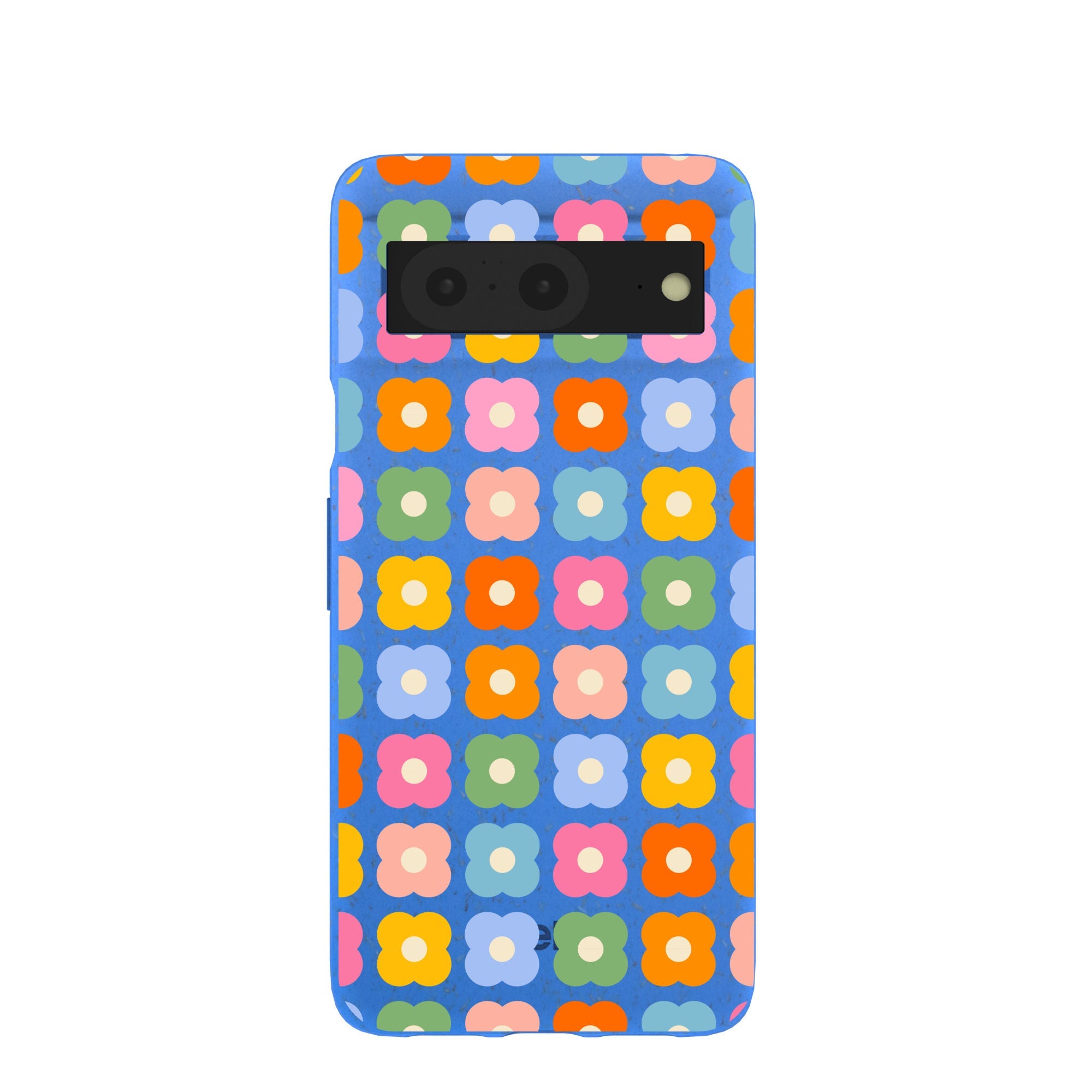 Electric Blue Petal Pop Google Pixel 8 Case Refurbished - Pela Case refurbished available on Cerqular