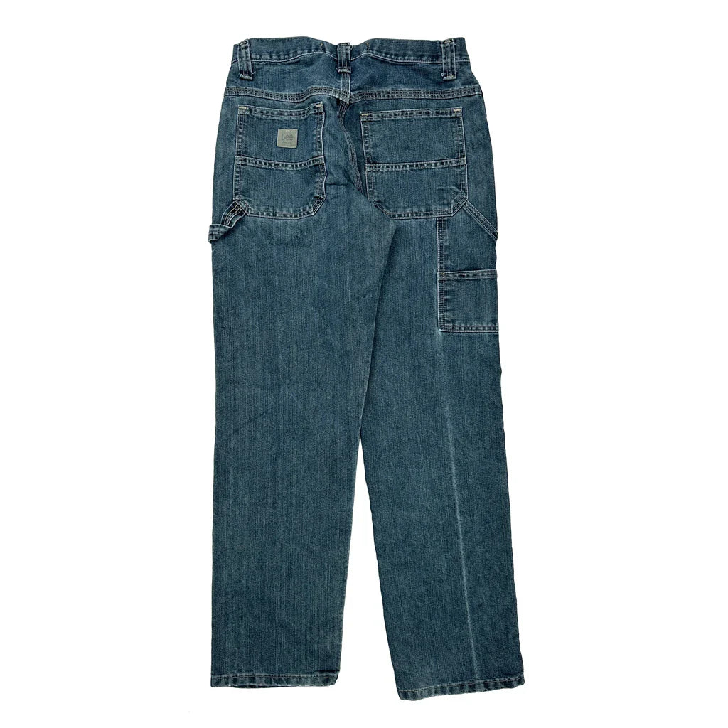 Lee Carpenter Jeans - 31W 32L Blue Cotton Refurbished - Thrifted (note: this is a term often used to describe second- refurbished available on Cerqular