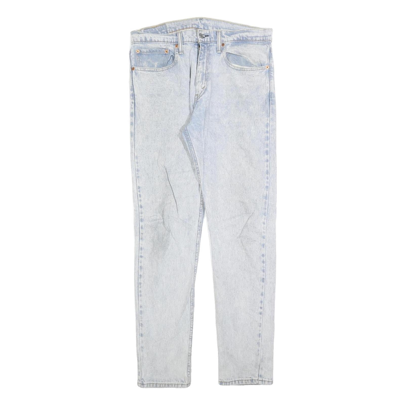 LEVI'S 512 Tapered Mens Jeans Blue Slim Tapered Denim Light W34 L31 Stylish Refurbished - N/A refurbished available on Cerqular